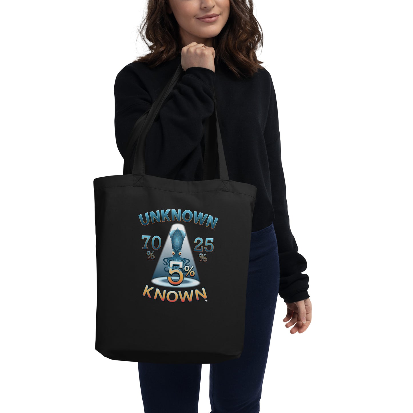 Eco Tote Bag - The Exciting Mystery of The Unknown 95% (& why the Squid?)