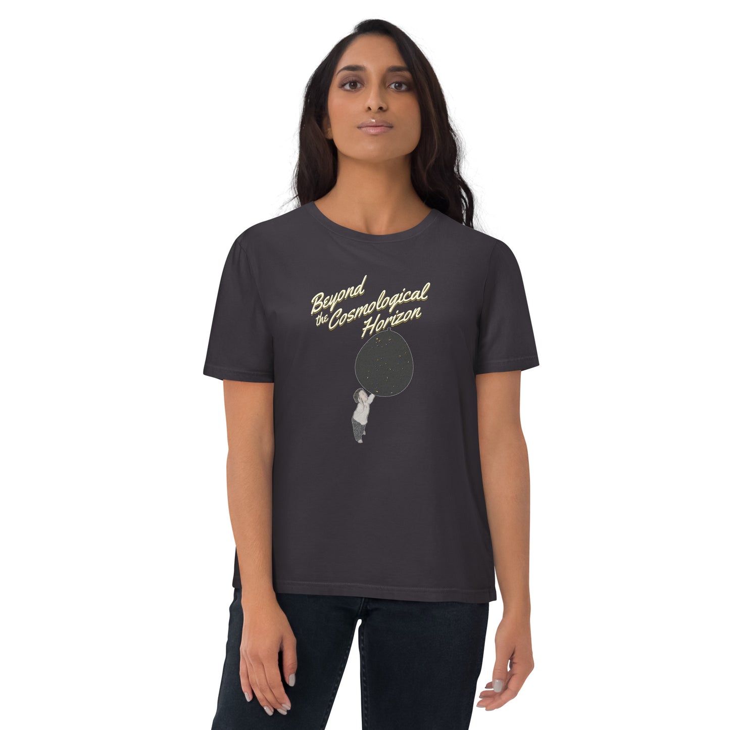 Unisex organic cotton t-shirt: Beyond The Cosmological Horizon?