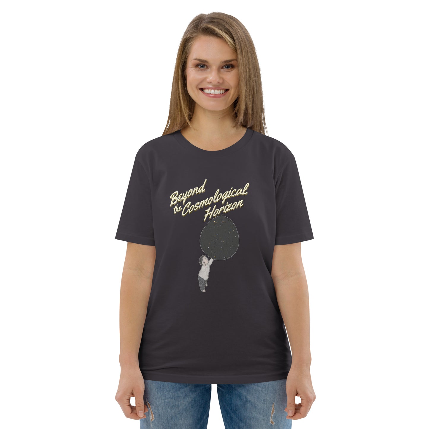 Unisex organic cotton t-shirt: Beyond The Cosmological Horizon?