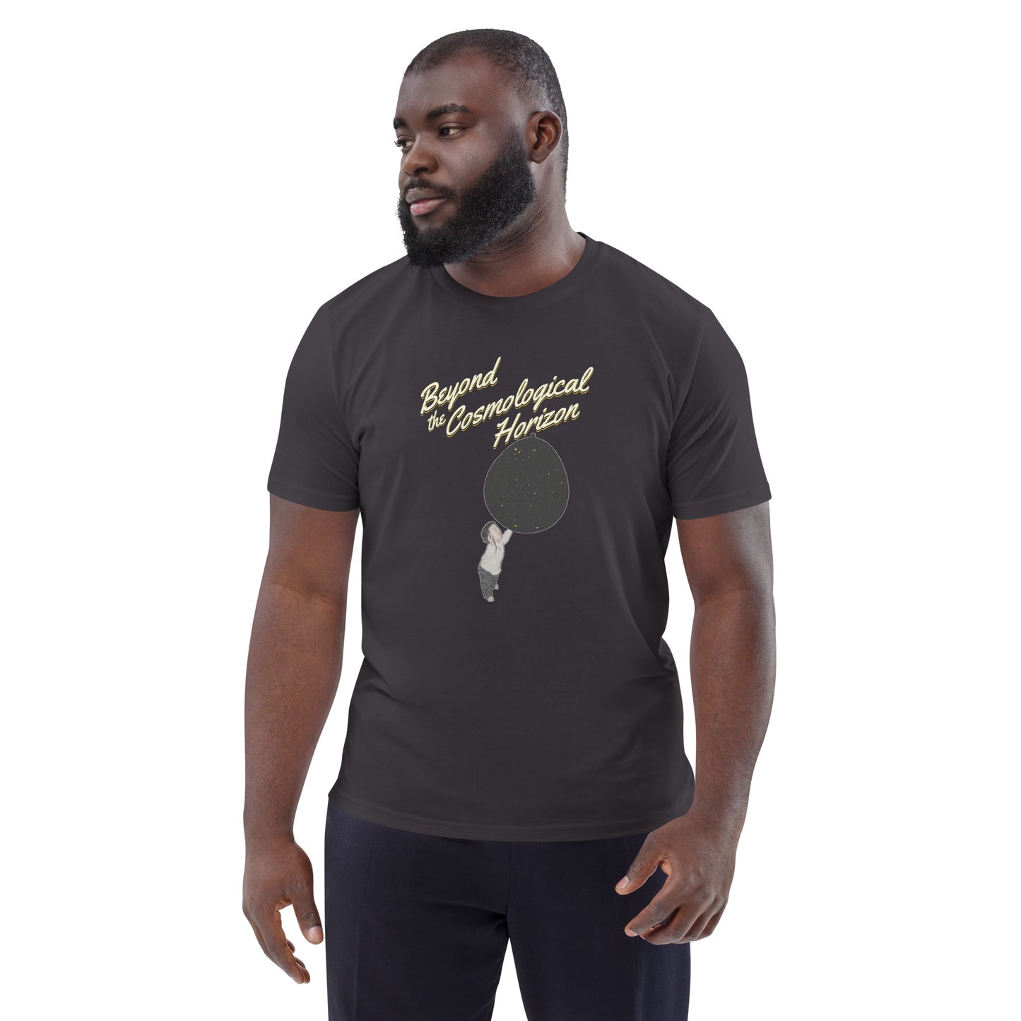 Unisex organic cotton t-shirt: Beyond The Cosmological Horizon?