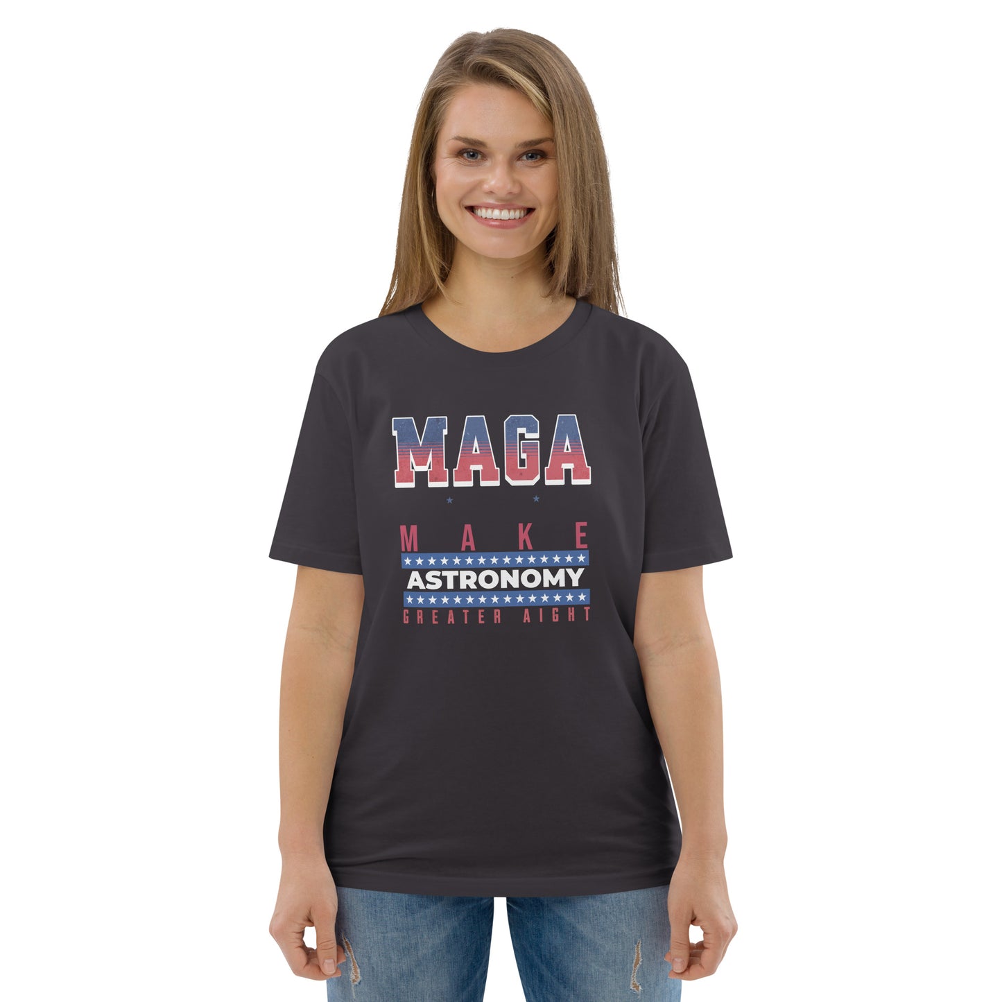 Unisex organic cotton t-shirt - Make Astronomy Greater Alright?