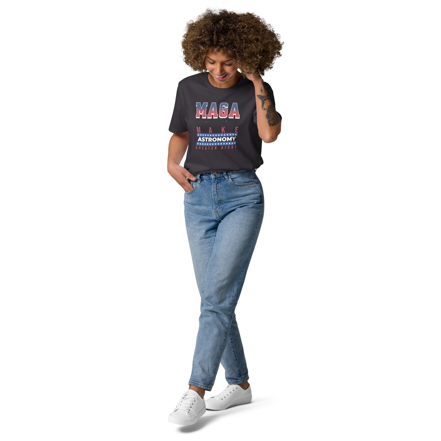 Unisex organic cotton t-shirt - Make Astronomy Greater Alright?