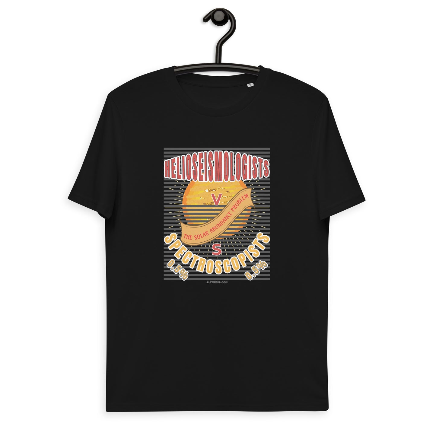 Unisex organic cotton t-shirt - The Solar Abundance Problem, Helioseismologists VS Spectroscopists