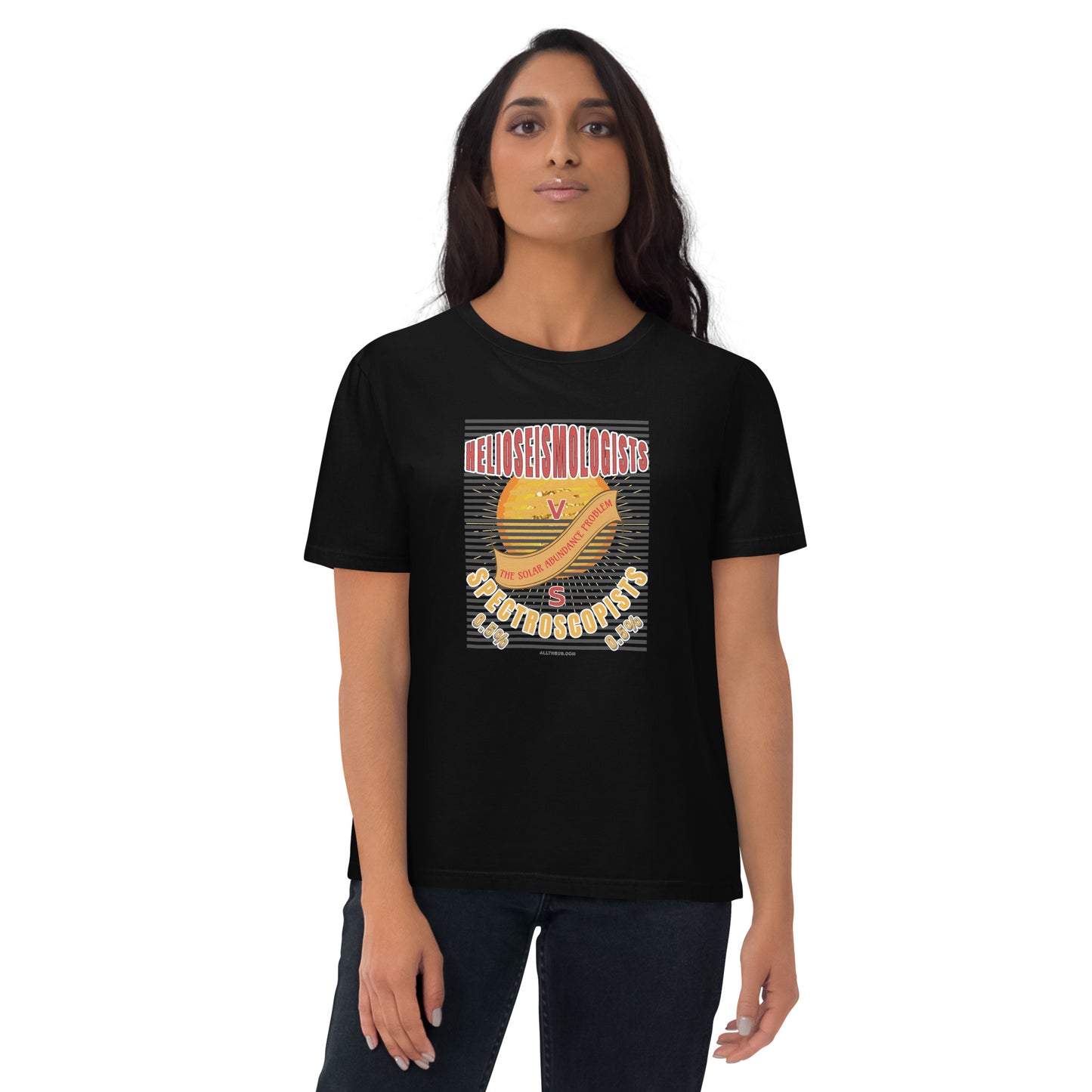 Unisex organic cotton t-shirt - The Solar Abundance Problem, Helioseismologists VS Spectroscopists