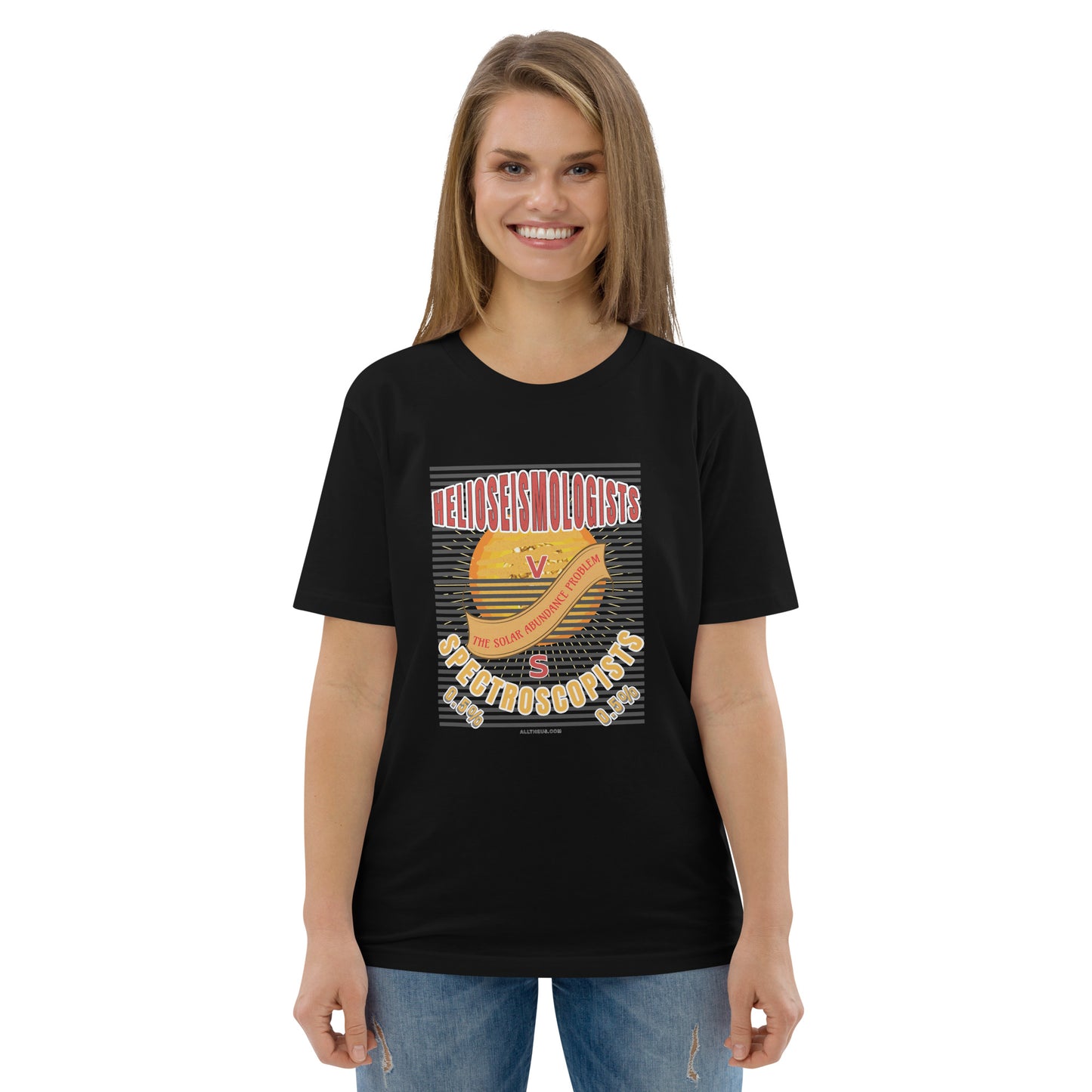 Unisex organic cotton t-shirt - The Solar Abundance Problem, Helioseismologists VS Spectroscopists