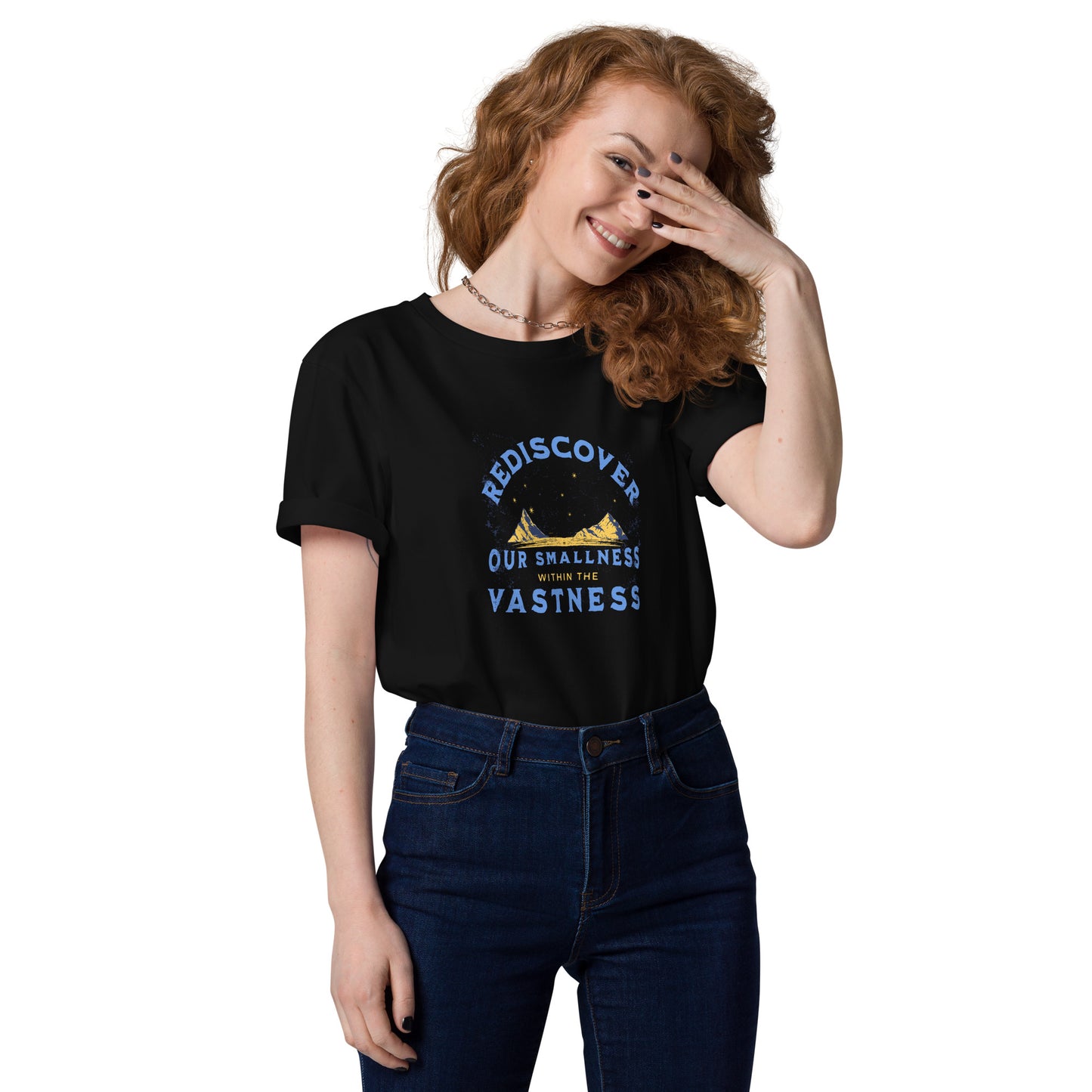Unisex organic cotton t-shirt - Our Smallness In The Vastness