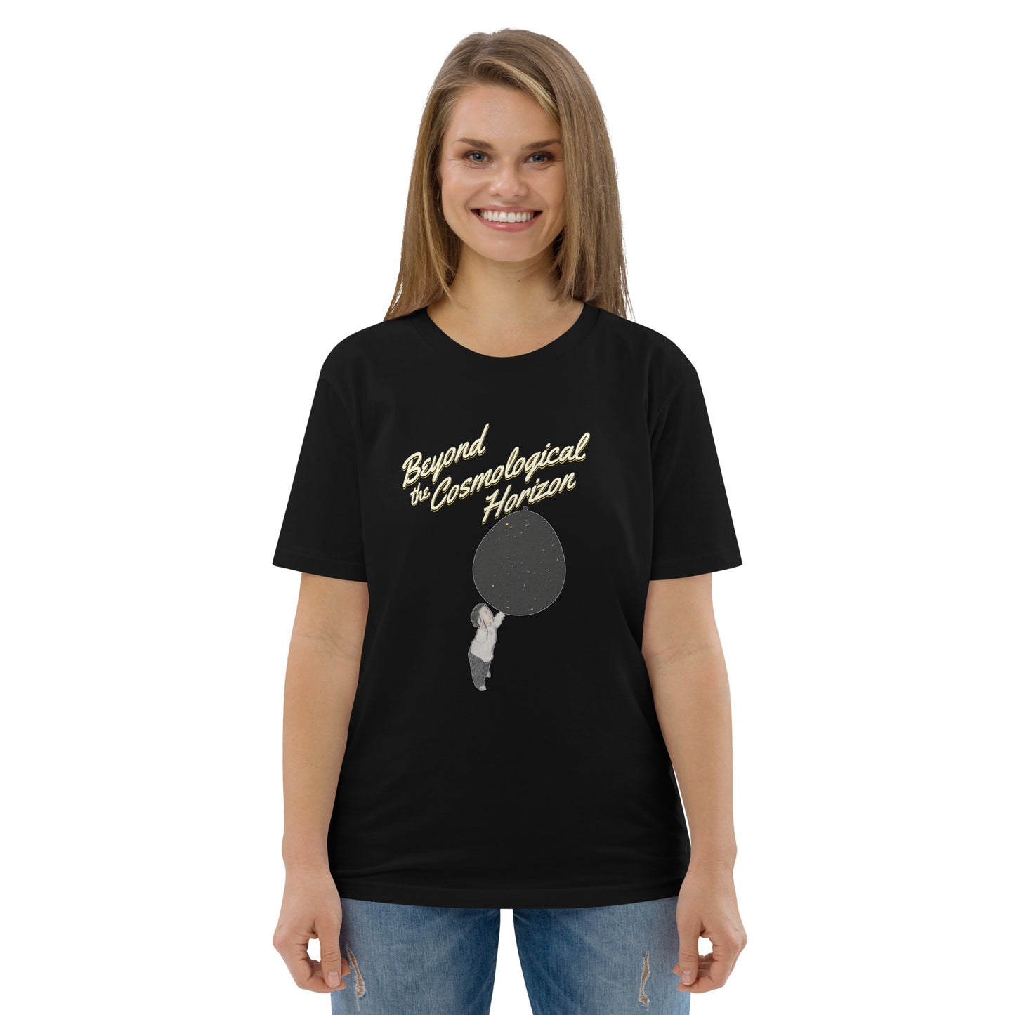 Unisex organic cotton t-shirt: Beyond The Cosmological Horizon?