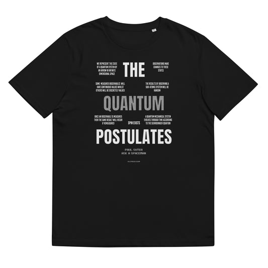 Unisex organic cotton t-shirt - The Quantum Postulates