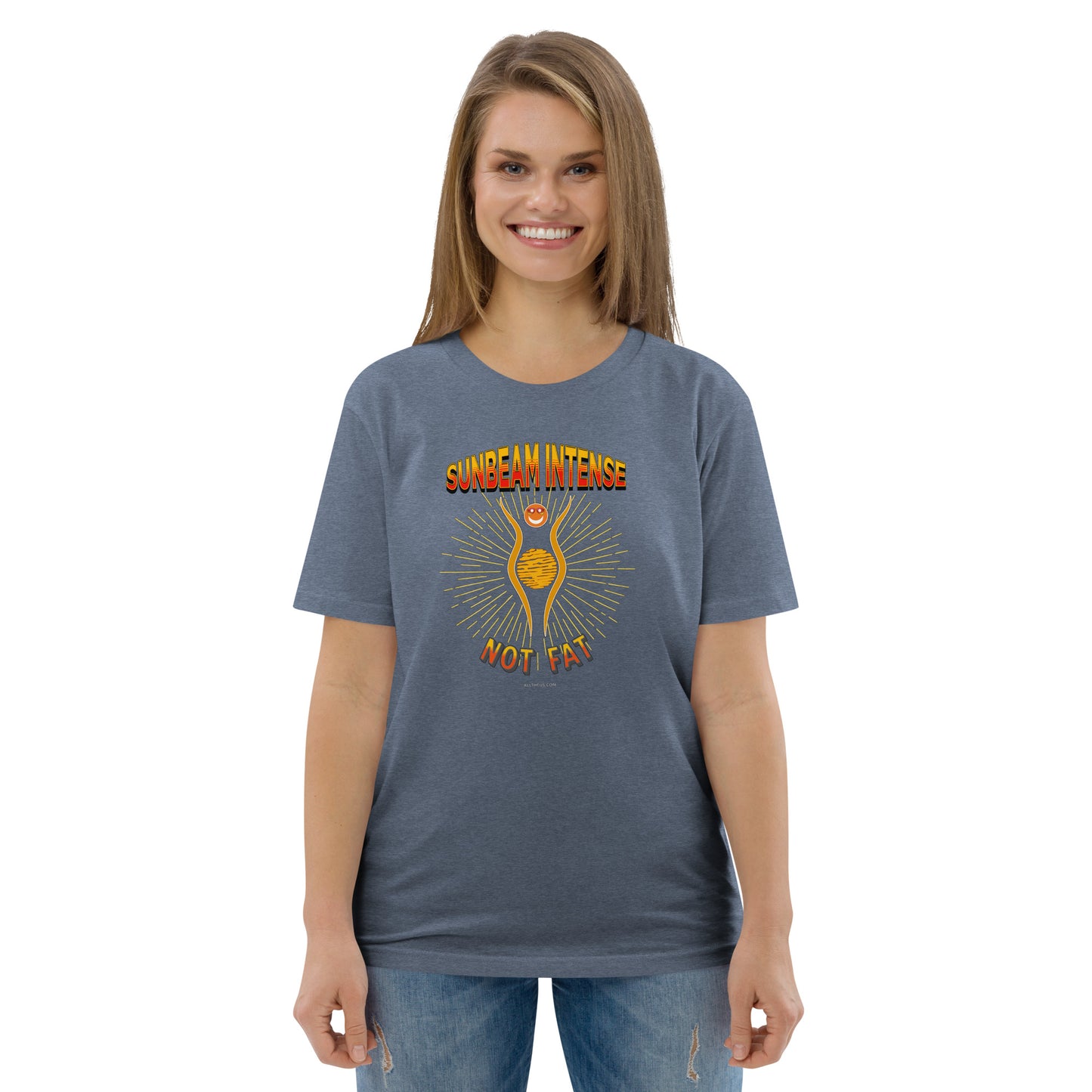 Unisex organic cotton t-shirt - Sunbeam Intense, Not Fat!