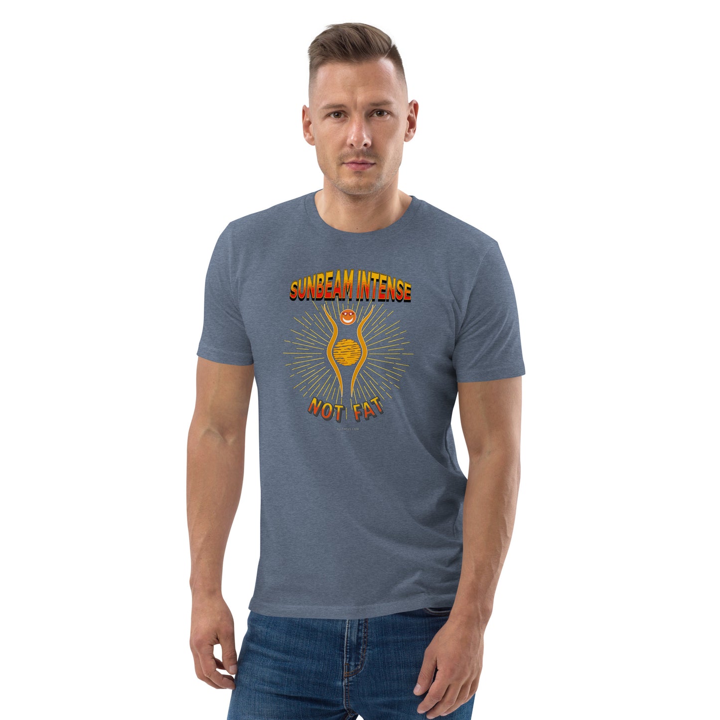 Unisex organic cotton t-shirt - Sunbeam Intense, Not Fat!