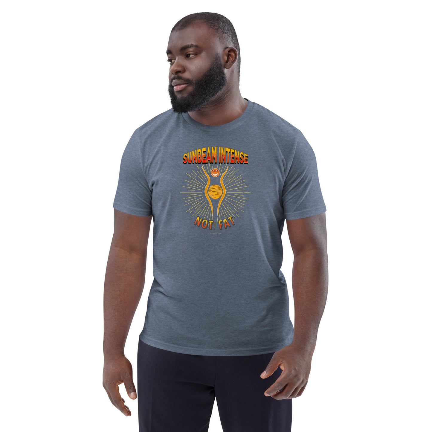 Unisex organic cotton t-shirt - Sunbeam Intense, Not Fat!