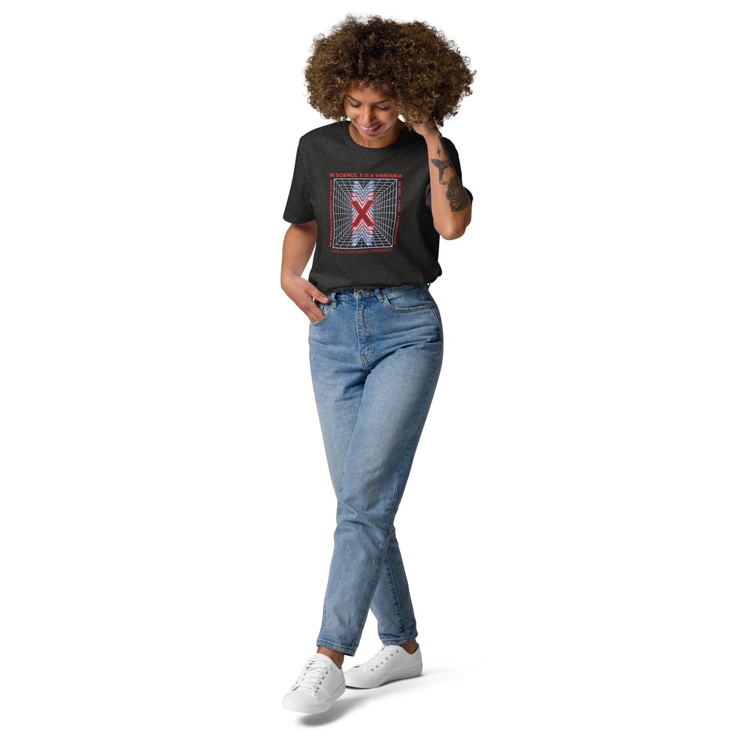 Unisex organic cotton t-shirt - X Is Not A Corporate Property