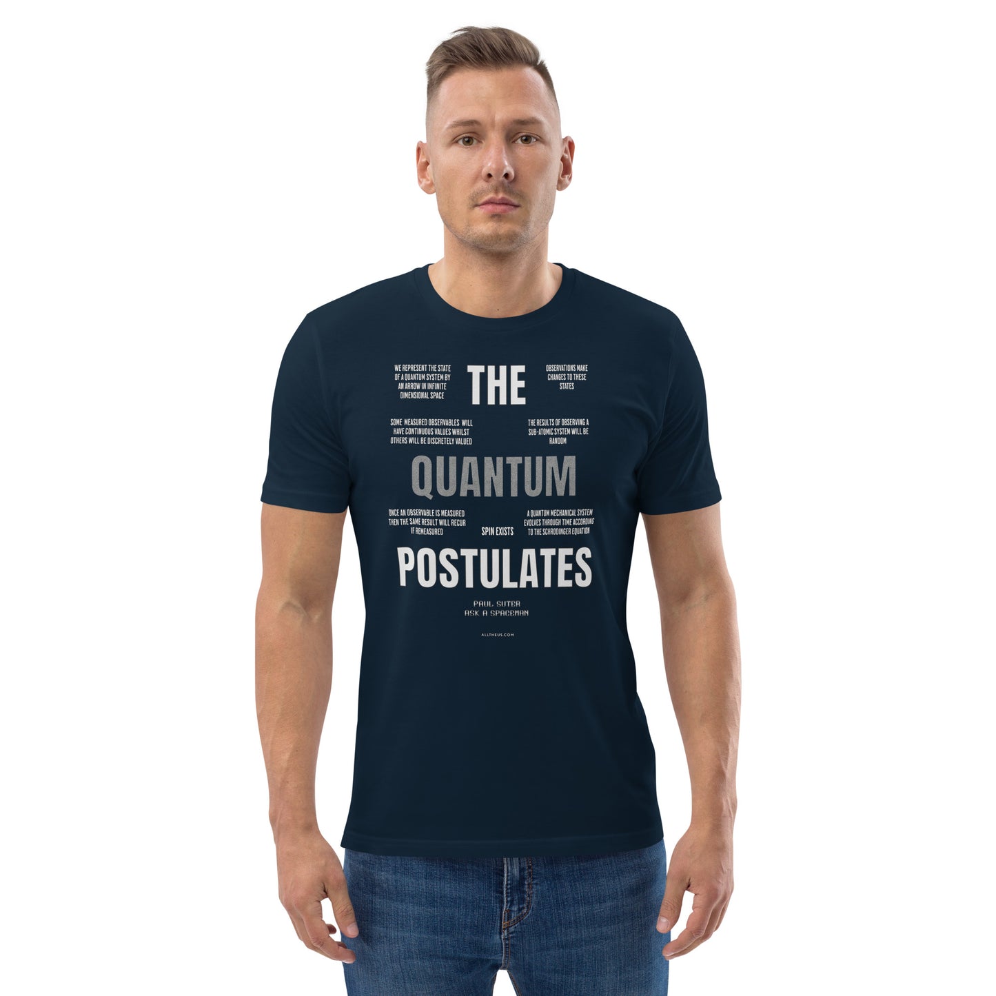 Unisex organic cotton t-shirt - The Quantum Postulates