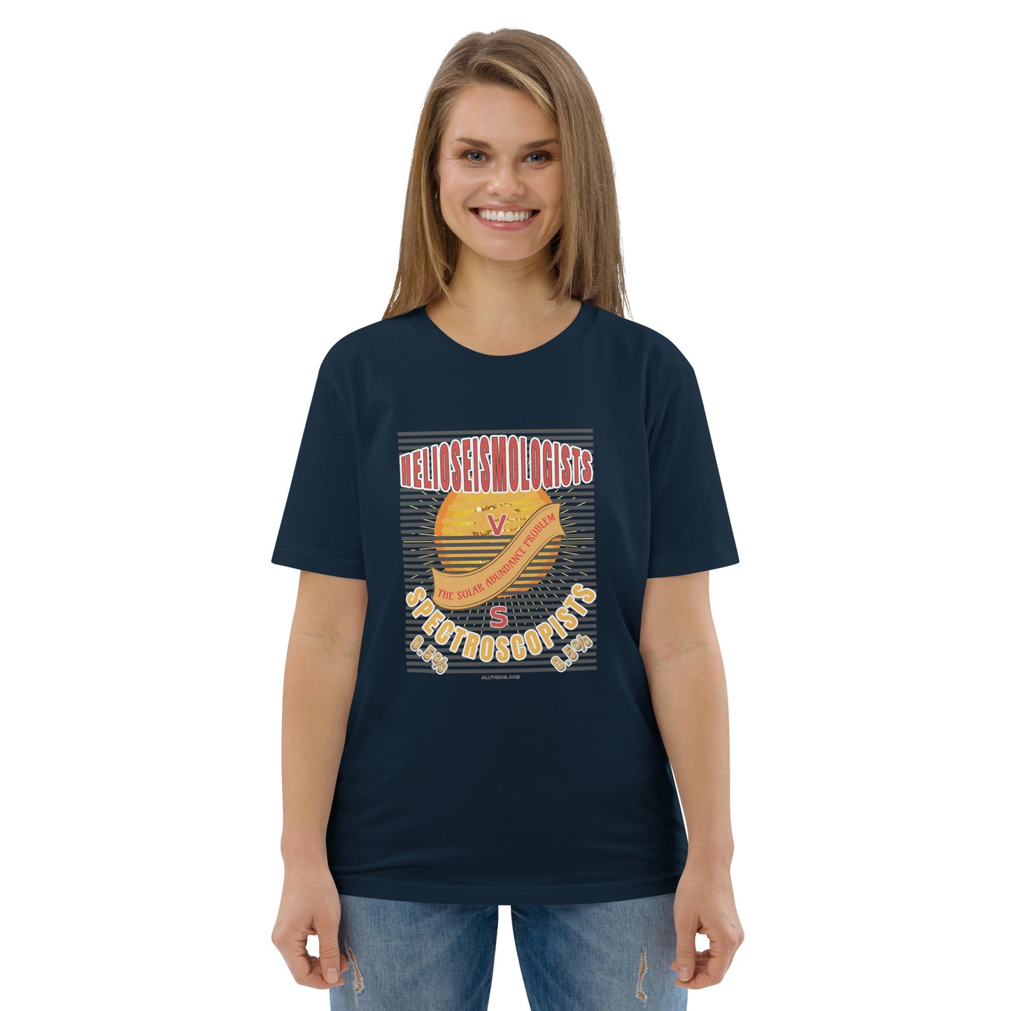 Unisex organic cotton t-shirt - The Solar Abundance Problem, Helioseismologists VS Spectroscopists