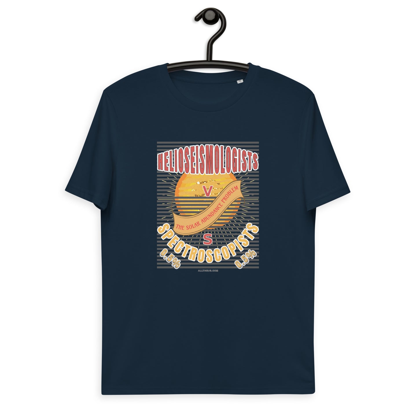 Unisex organic cotton t-shirt - The Solar Abundance Problem, Helioseismologists VS Spectroscopists