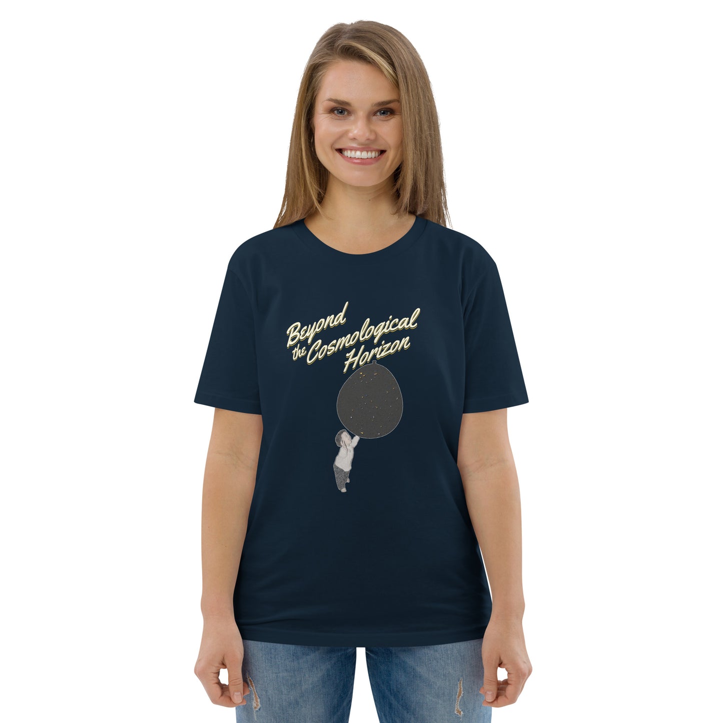 Unisex organic cotton t-shirt: Beyond The Cosmological Horizon?