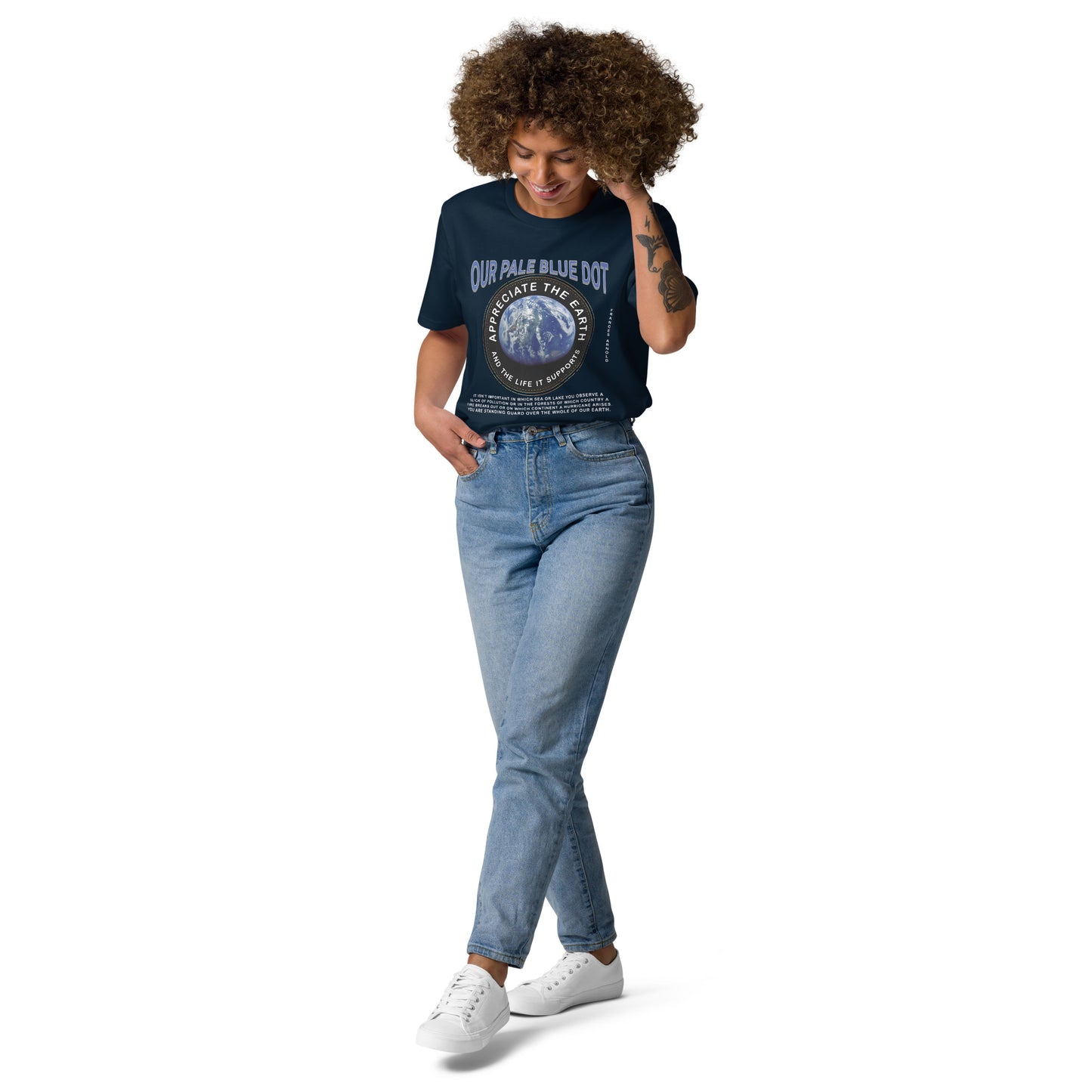 Unisex organic cotton t-shirt - Appreciate The Earth (Frances Arnold) & The Life It Supports