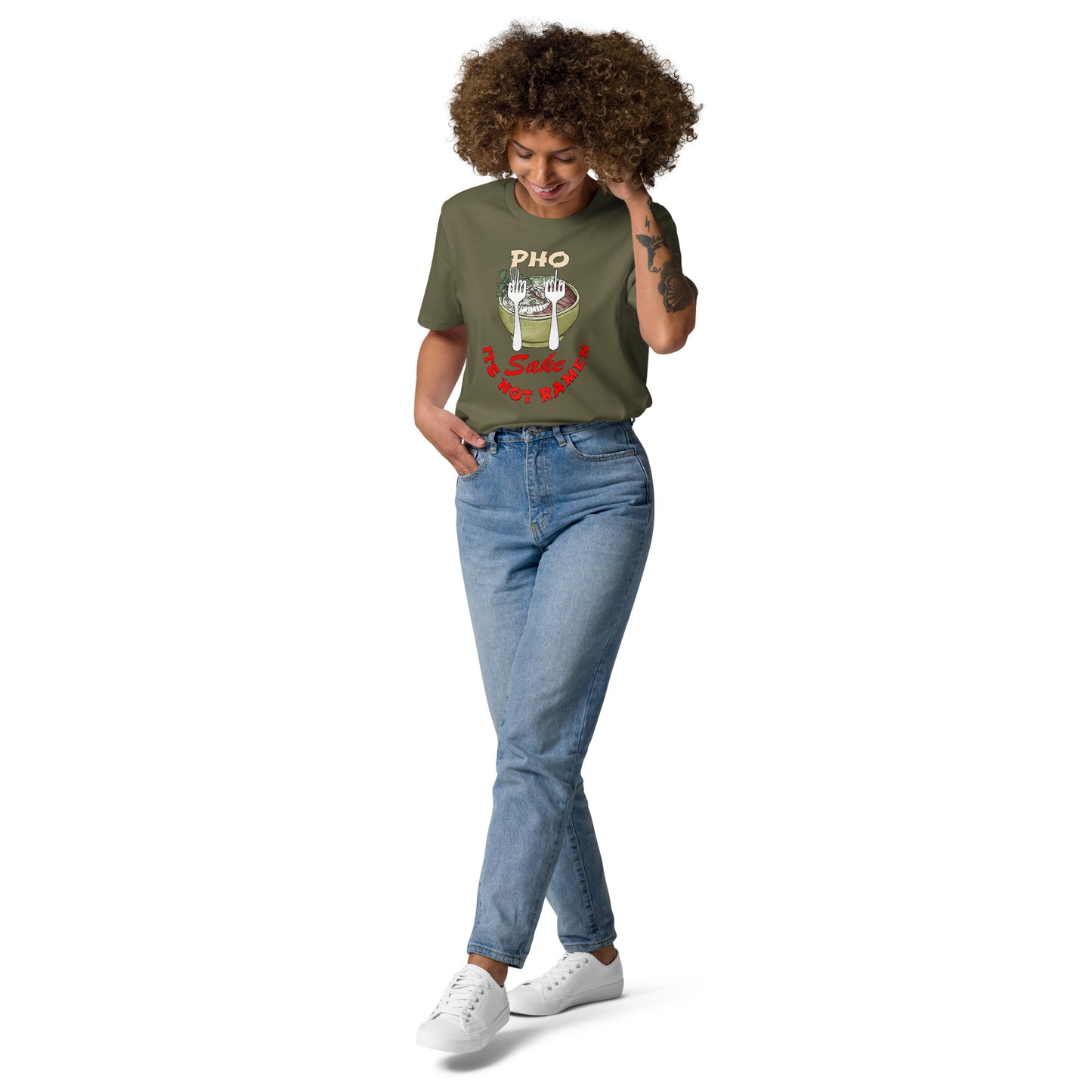 Unisex organic cotton t-shirt Pho FS, Its NOT Ramen