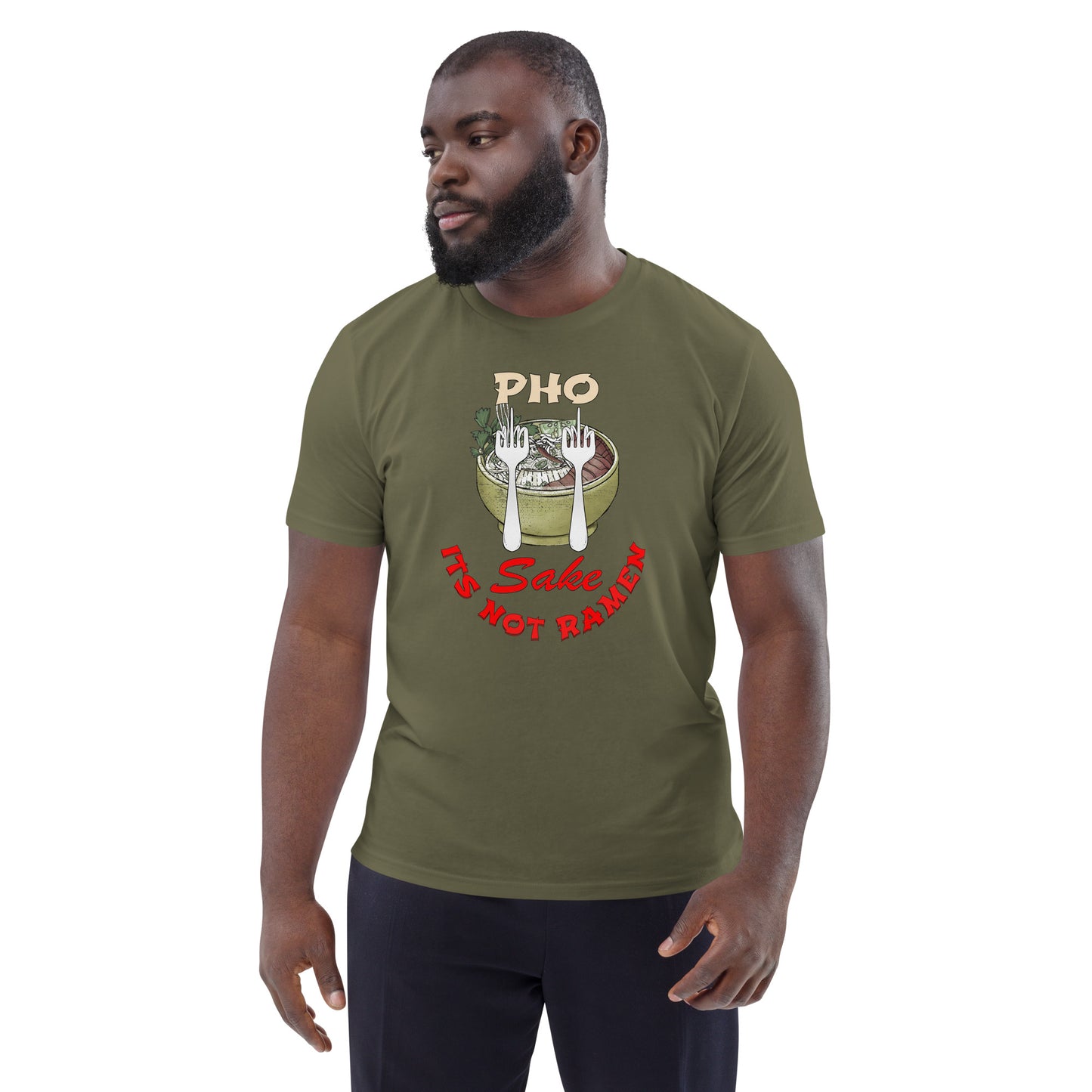 Unisex organic cotton t-shirt Pho FS, Its NOT Ramen