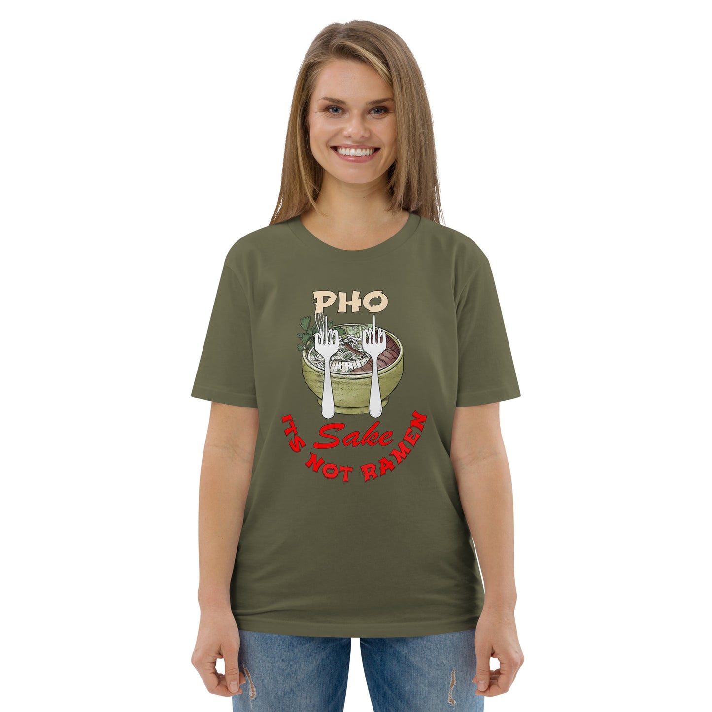 Unisex organic cotton t-shirt Pho FS, Its NOT Ramen
