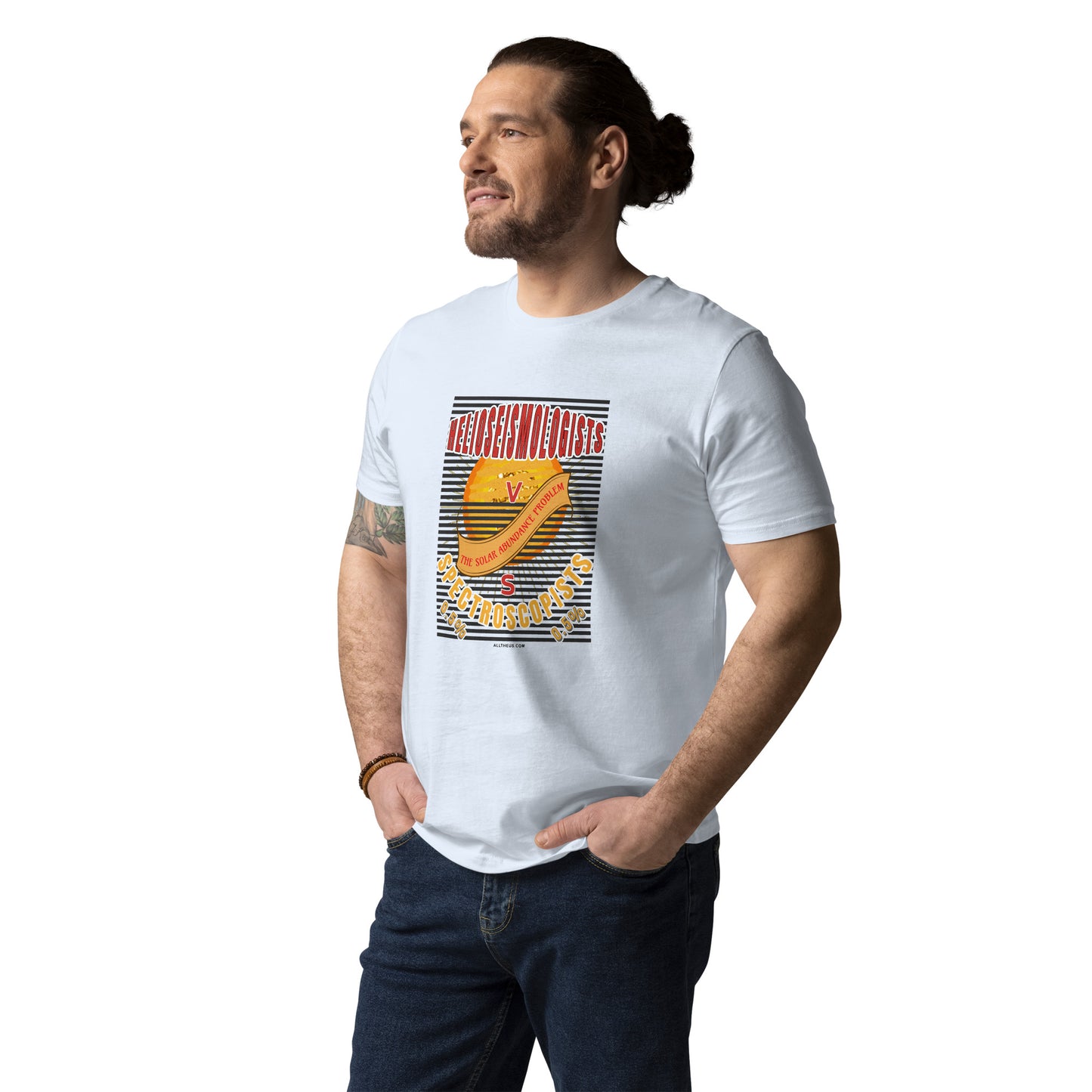 Unisex organic cotton t-shirt - The Solar Abundance Problem, Helioseismologists VS Spectroscopists