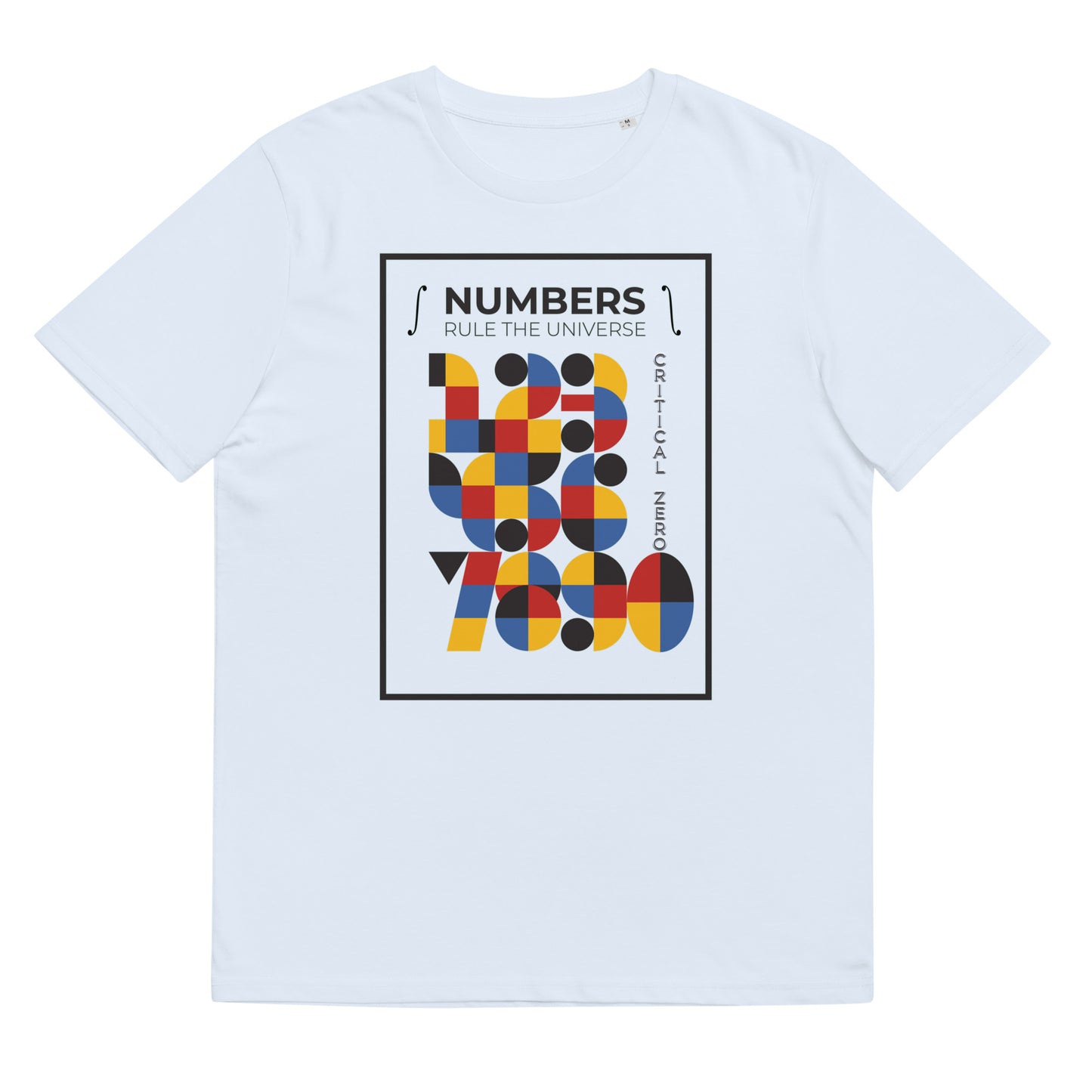 Unisex organic cotton t-shirt - Numbers Rule The Universe