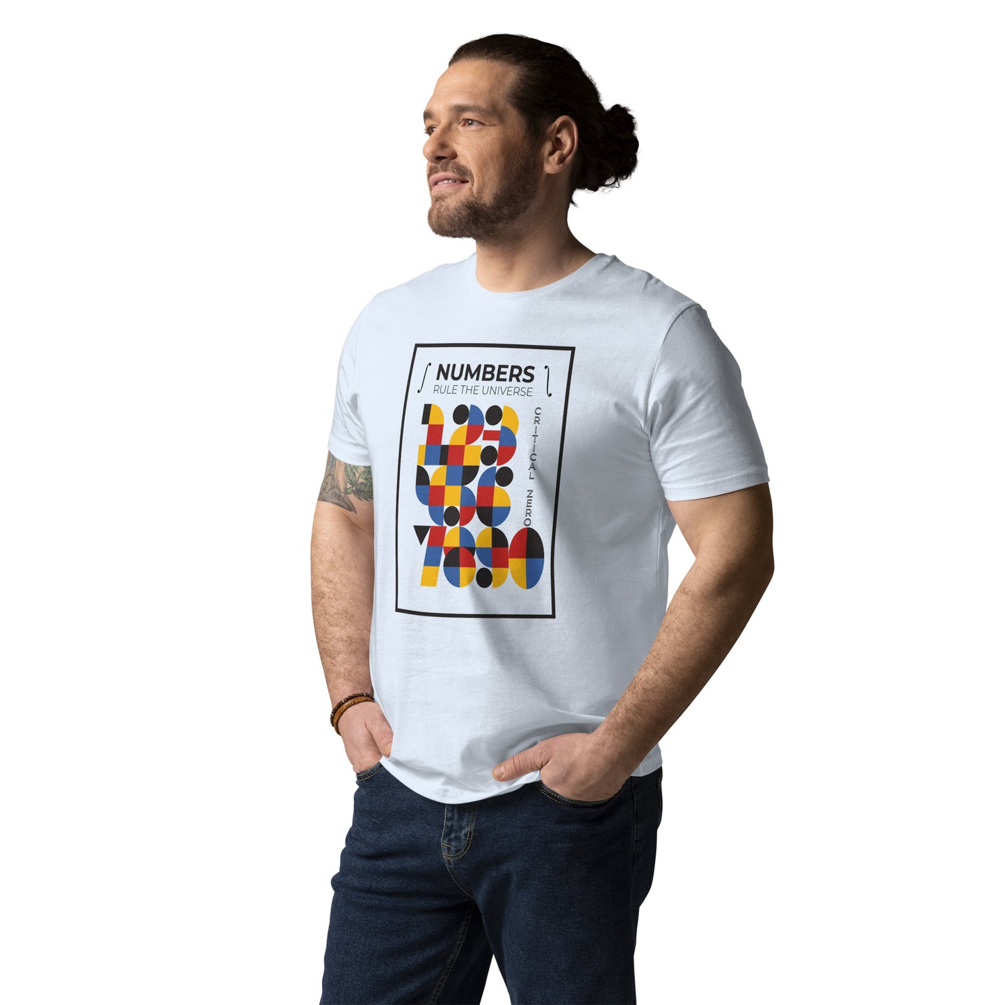 Unisex organic cotton t-shirt - Numbers Rule The Universe