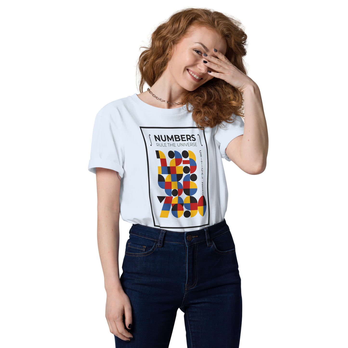 Unisex organic cotton t-shirt - Numbers Rule The Universe
