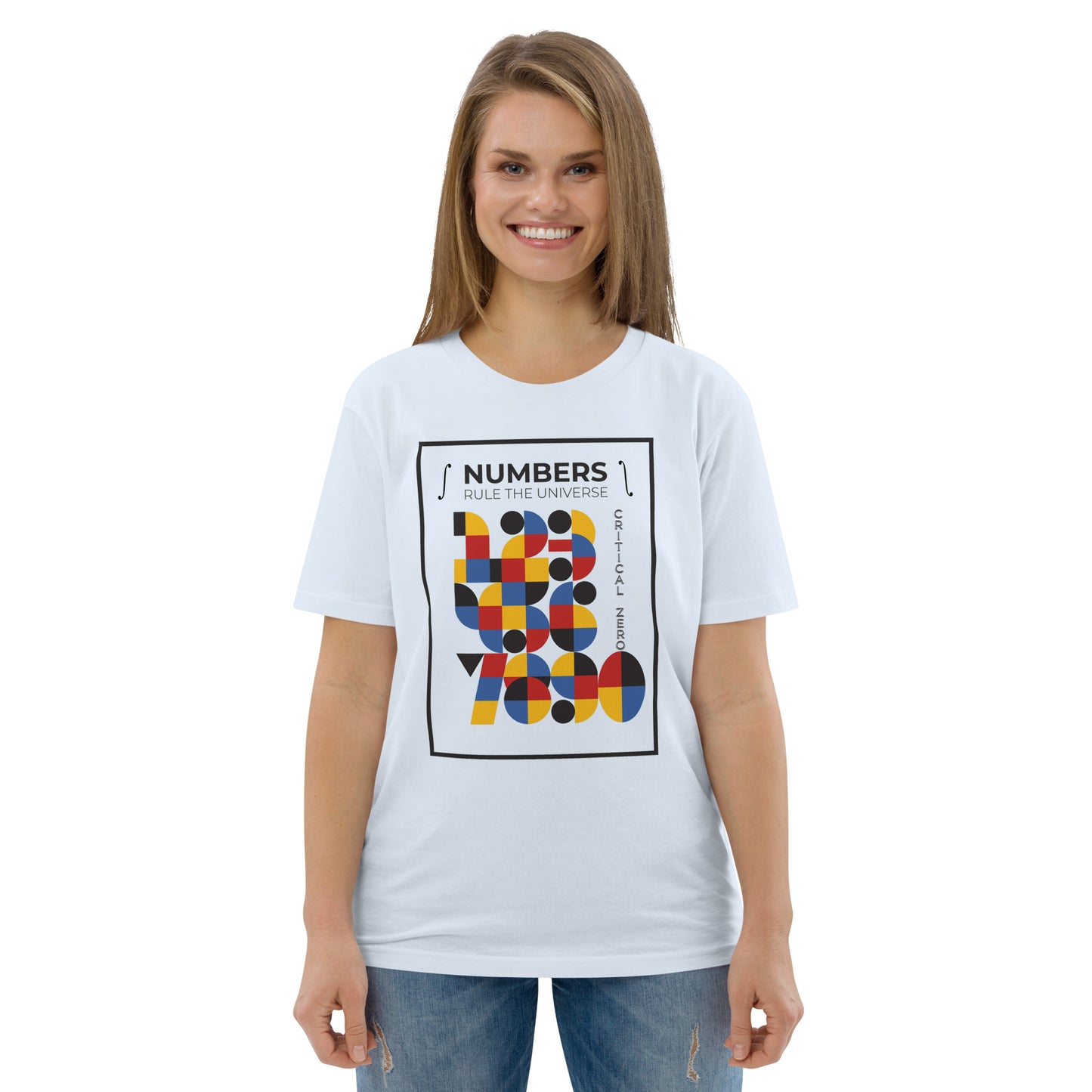 Unisex organic cotton t-shirt - Numbers Rule The Universe