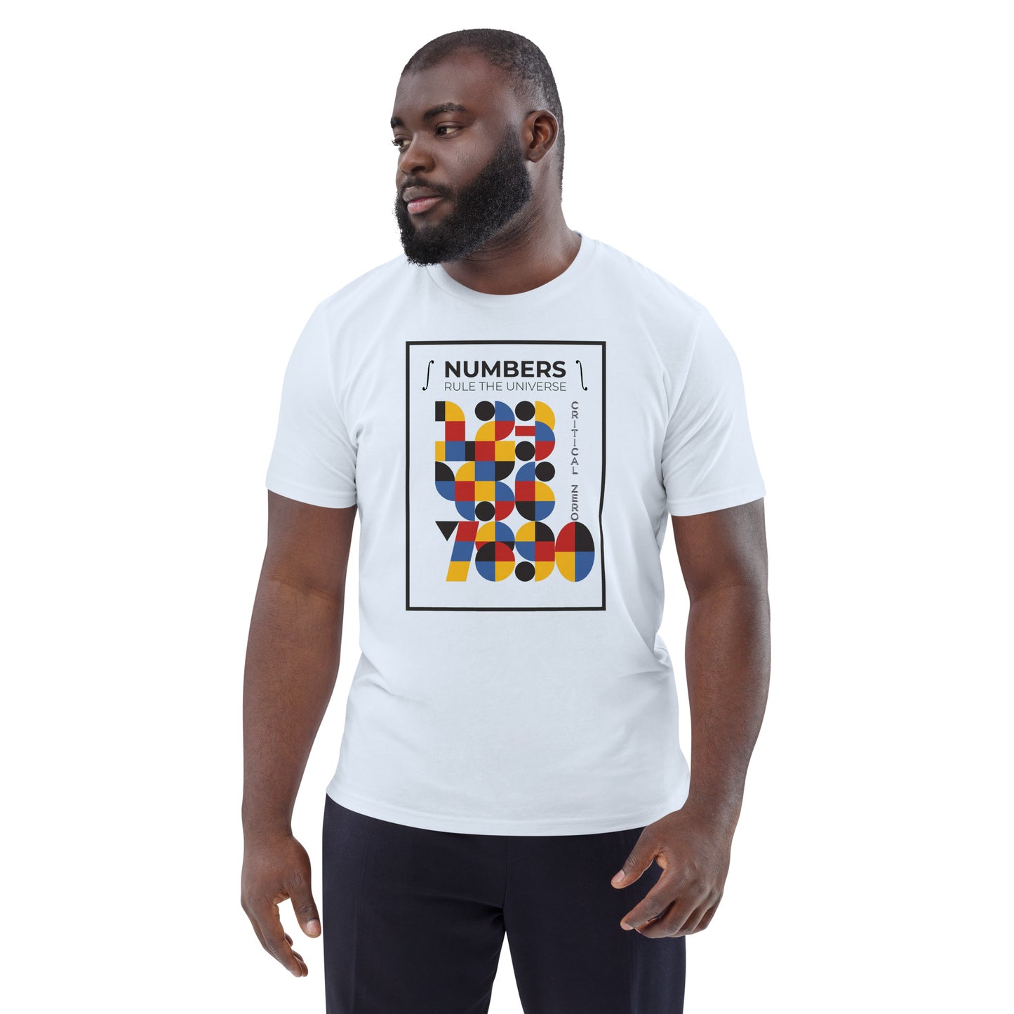 Unisex organic cotton t-shirt - Numbers Rule The Universe