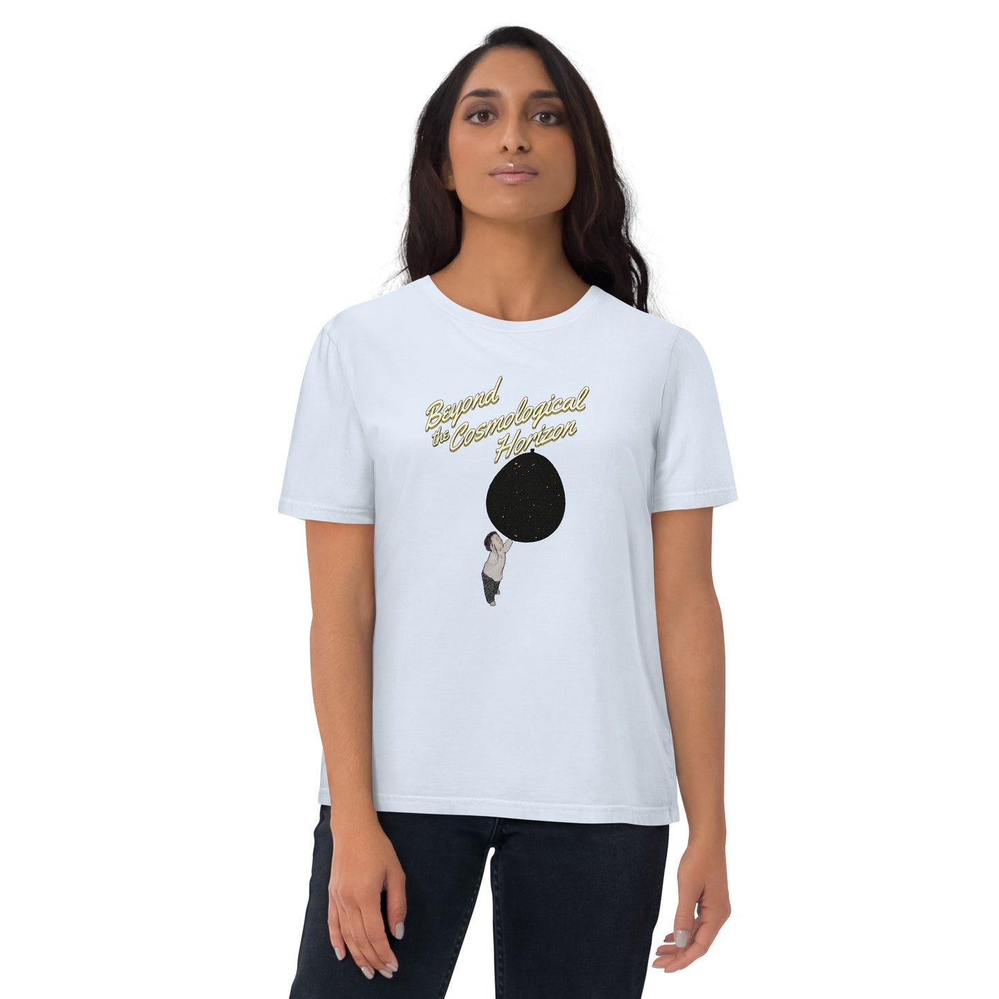 Unisex organic cotton t-shirt: Beyond The Cosmological Horizon?