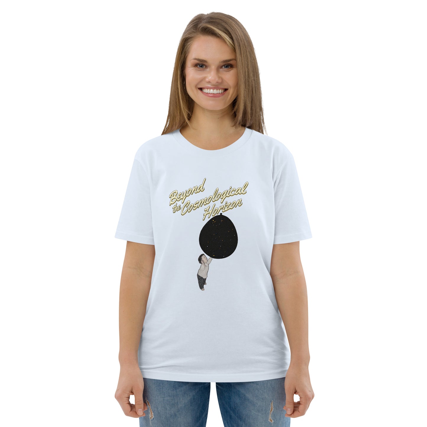 Unisex organic cotton t-shirt: Beyond The Cosmological Horizon?
