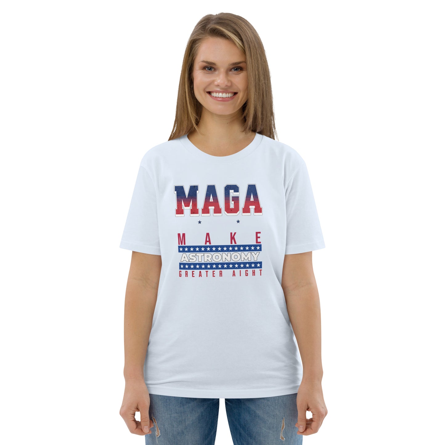 Unisex organic cotton t-shirt - Make Astronomy Greater Alright?