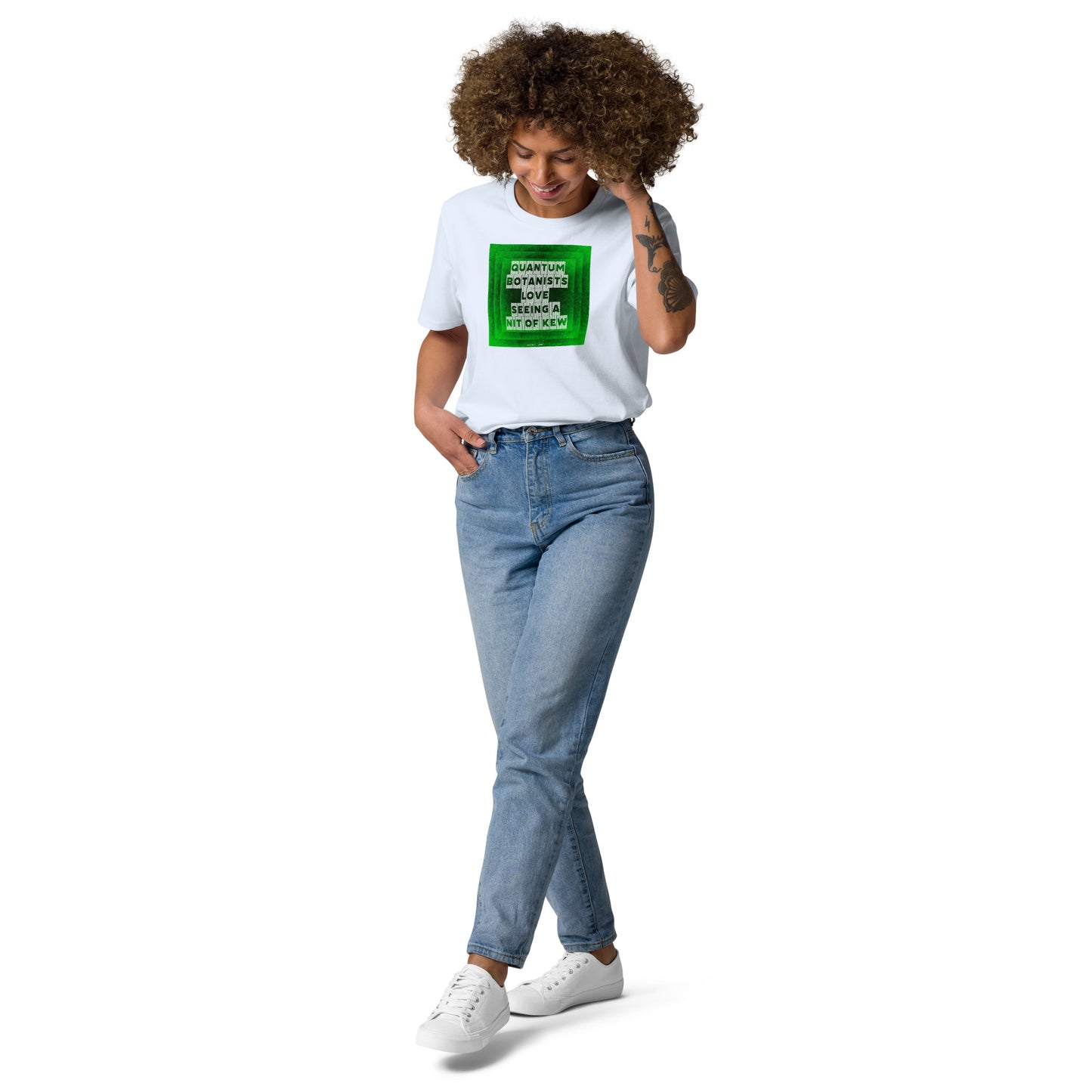 Unisex organic cotton t-shirt Quantum Botanists Love Seeing a Bit Of Kew
