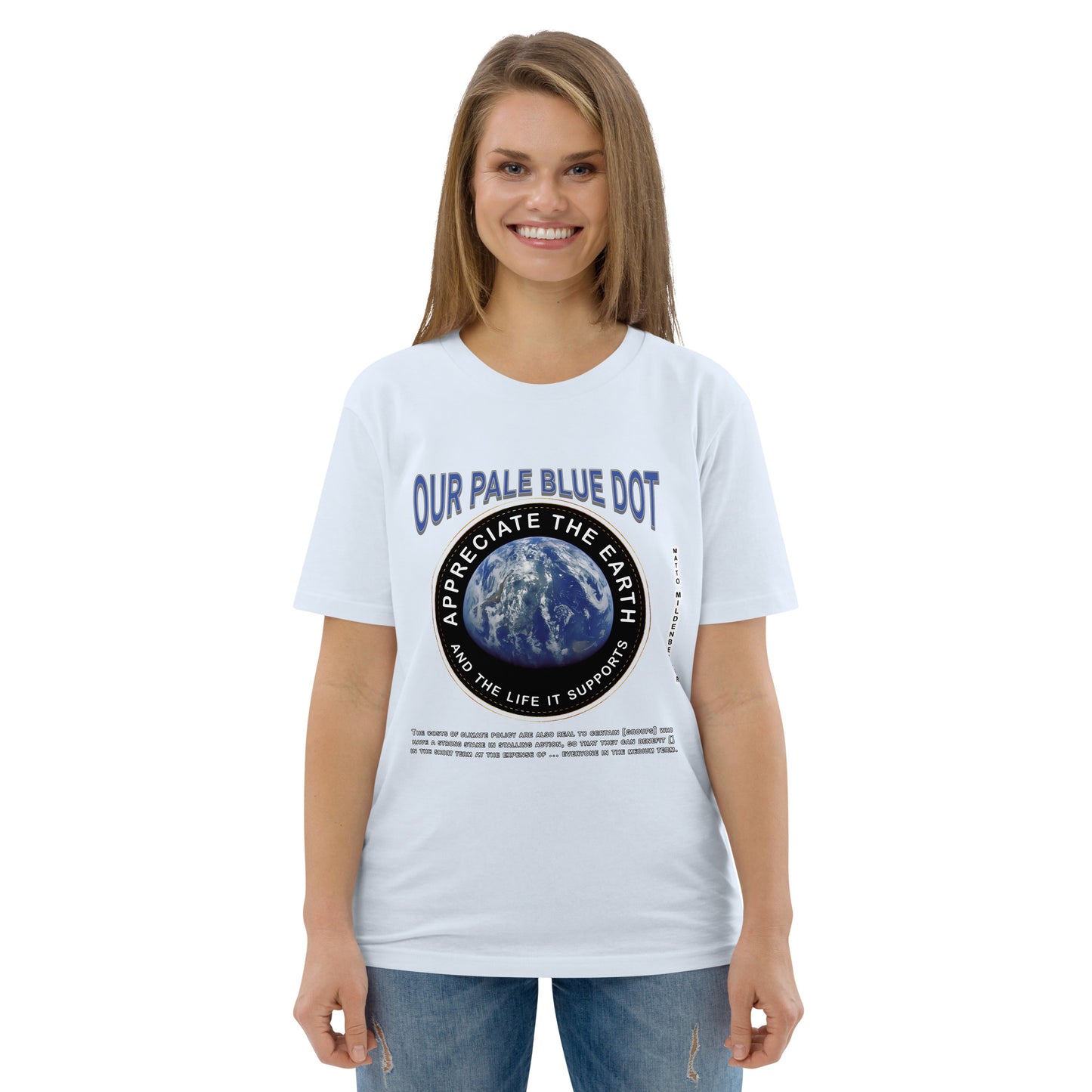 Unisex organic cotton t-shirt - Appreciate The Earth (Matto Mildenberger) & The Life It Supports