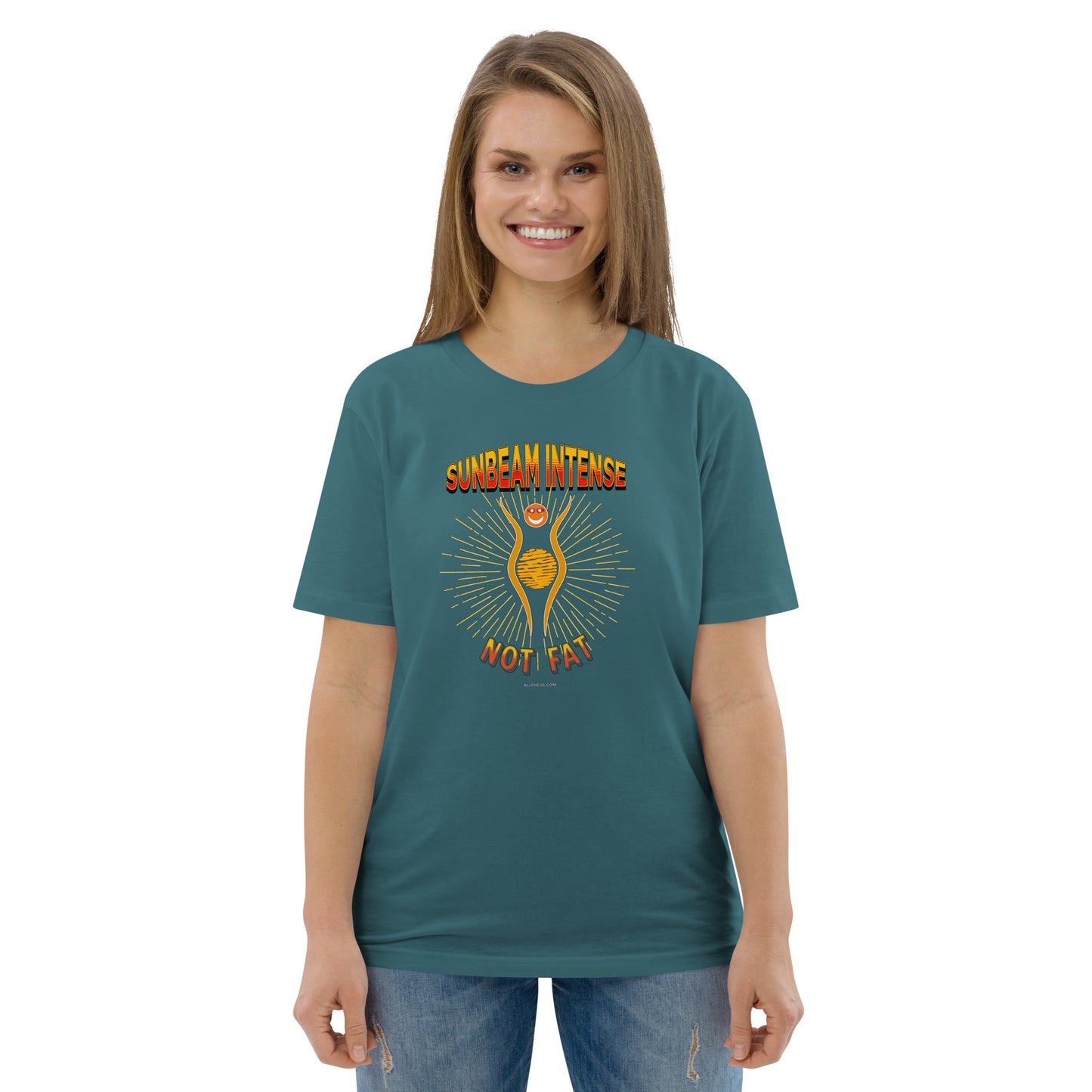 Unisex organic cotton t-shirt - Sunbeam Intense, Not Fat!
