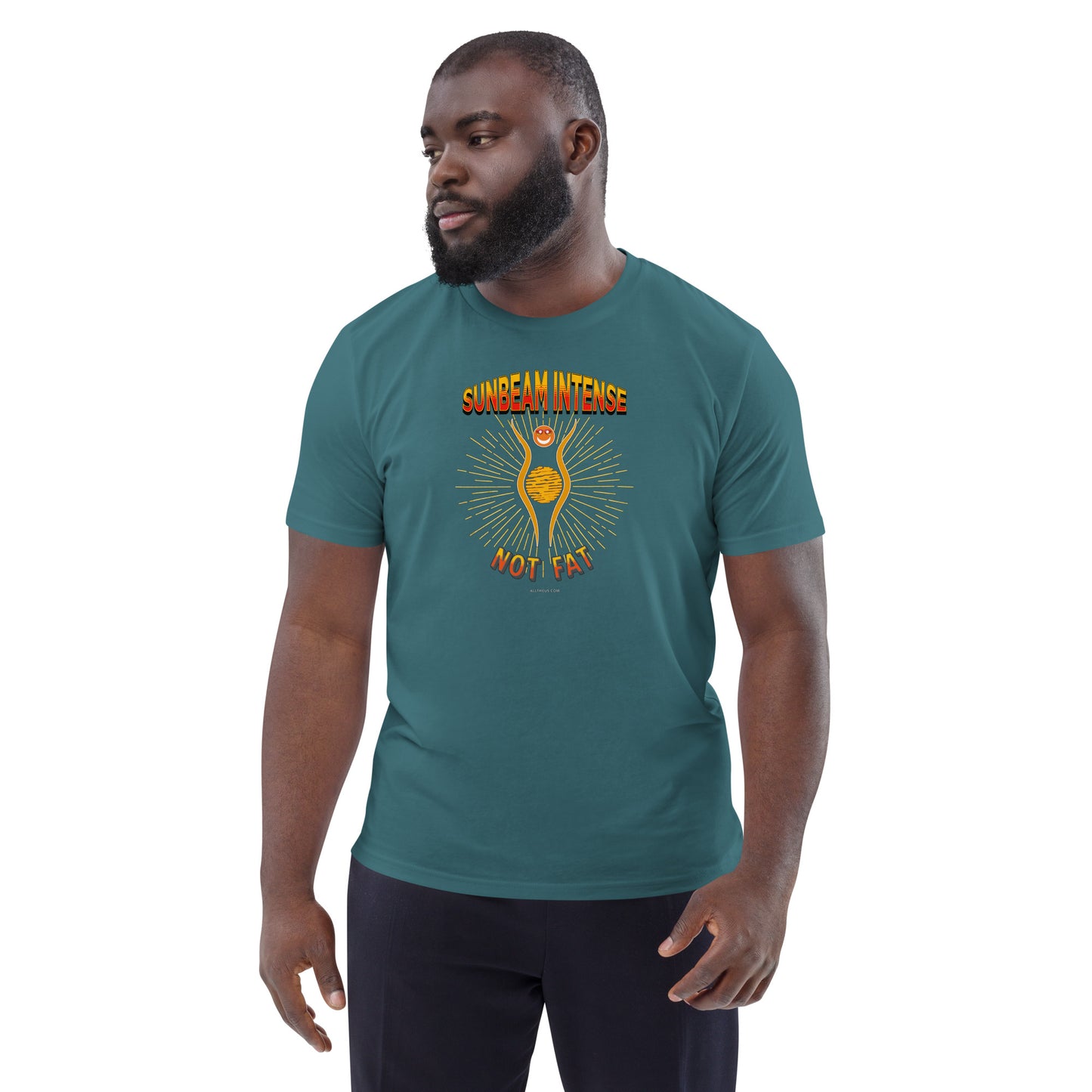 Unisex organic cotton t-shirt - Sunbeam Intense, Not Fat!