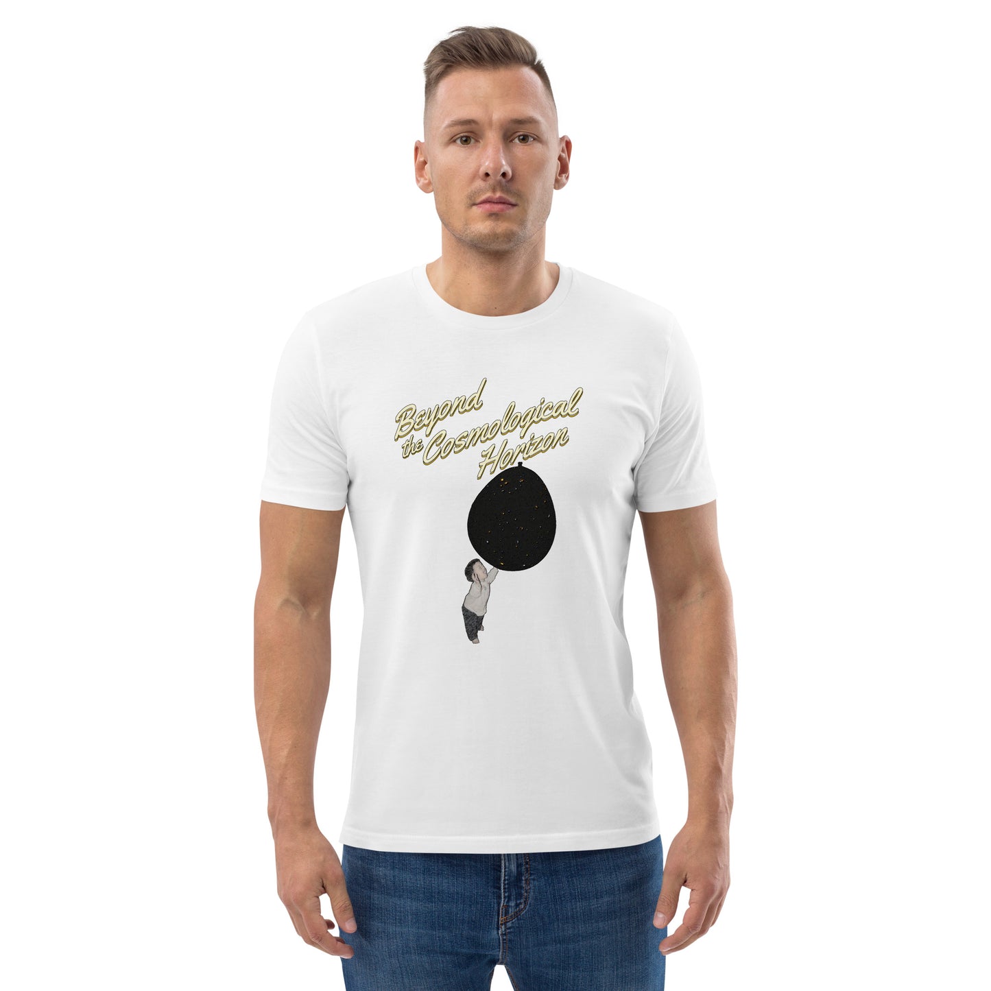 Unisex organic cotton t-shirt: Beyond The Cosmological Horizon?