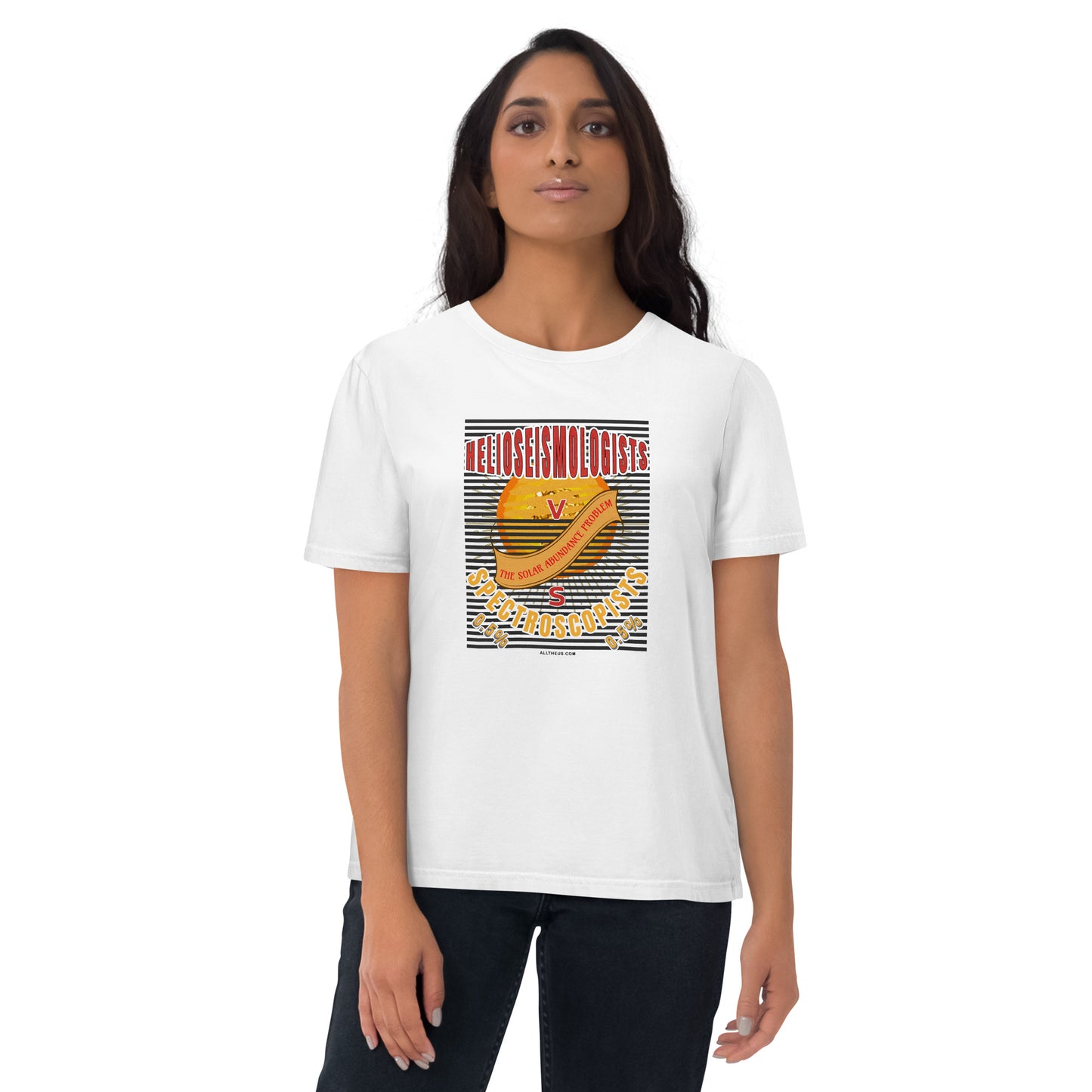 Unisex organic cotton t-shirt - The Solar Abundance Problem, Helioseismologists VS Spectroscopists