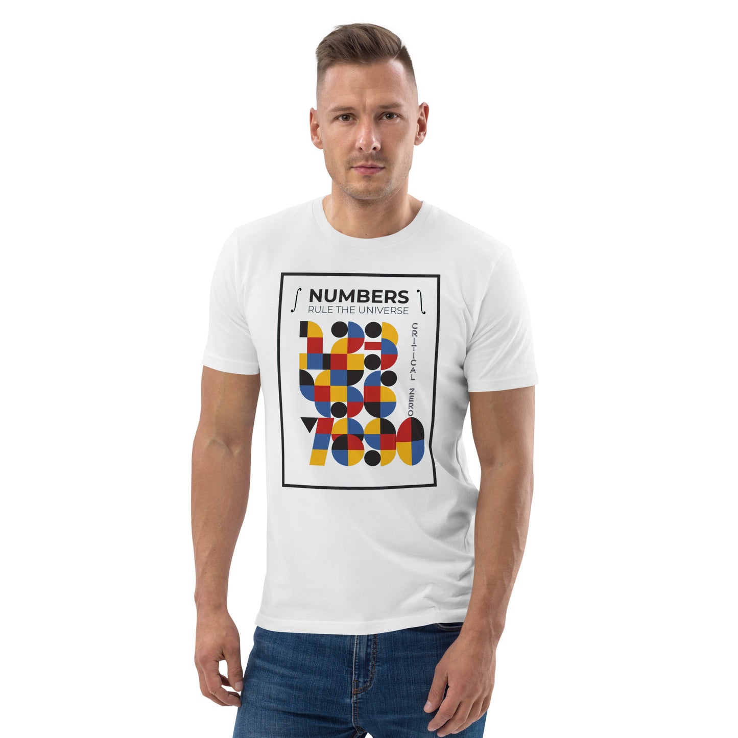 Unisex organic cotton t-shirt - Numbers Rule The Universe