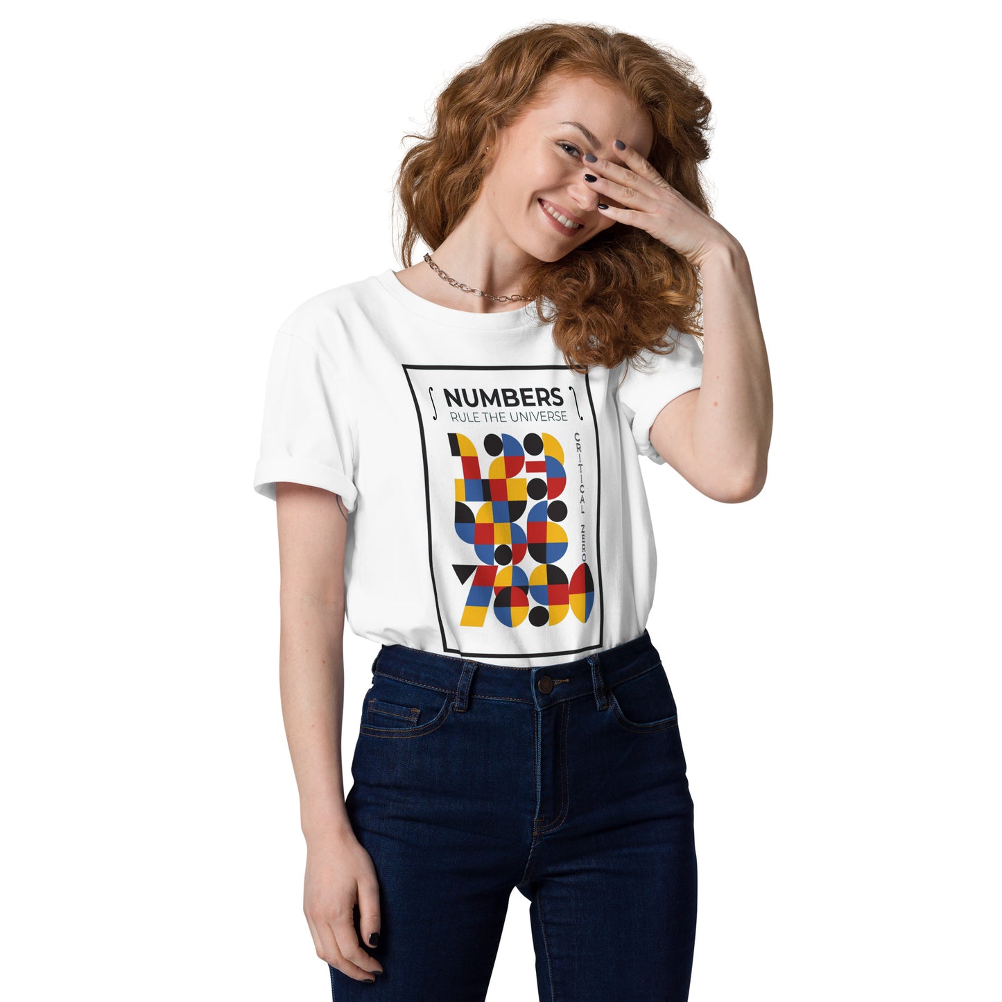 Unisex organic cotton t-shirt - Numbers Rule The Universe