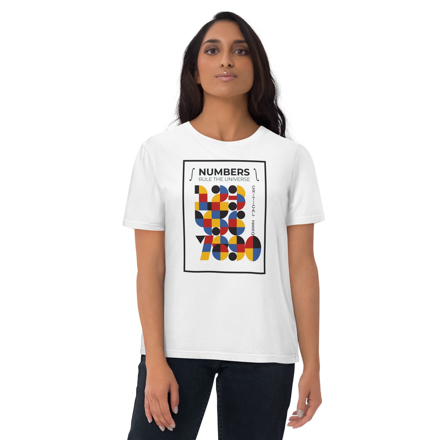 Unisex organic cotton t-shirt - Numbers Rule The Universe