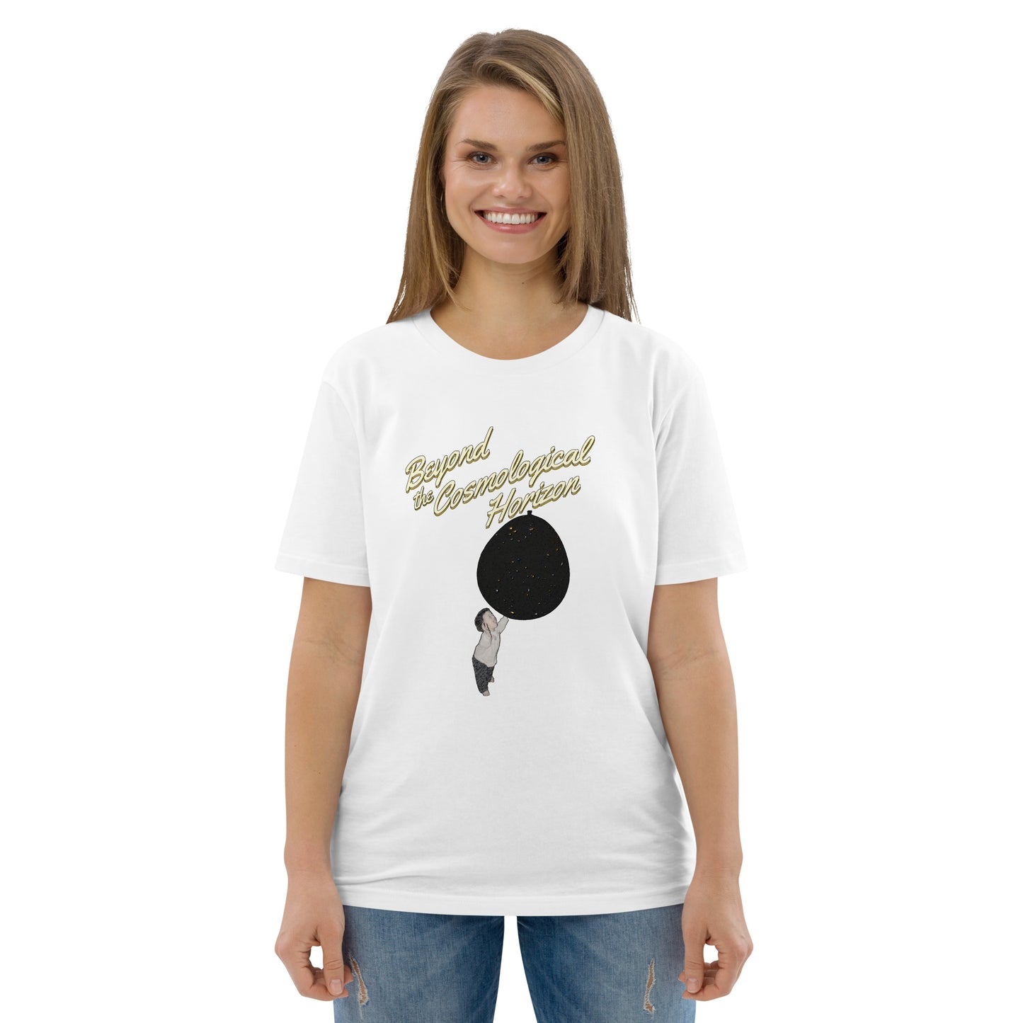 Unisex organic cotton t-shirt: Beyond The Cosmological Horizon?