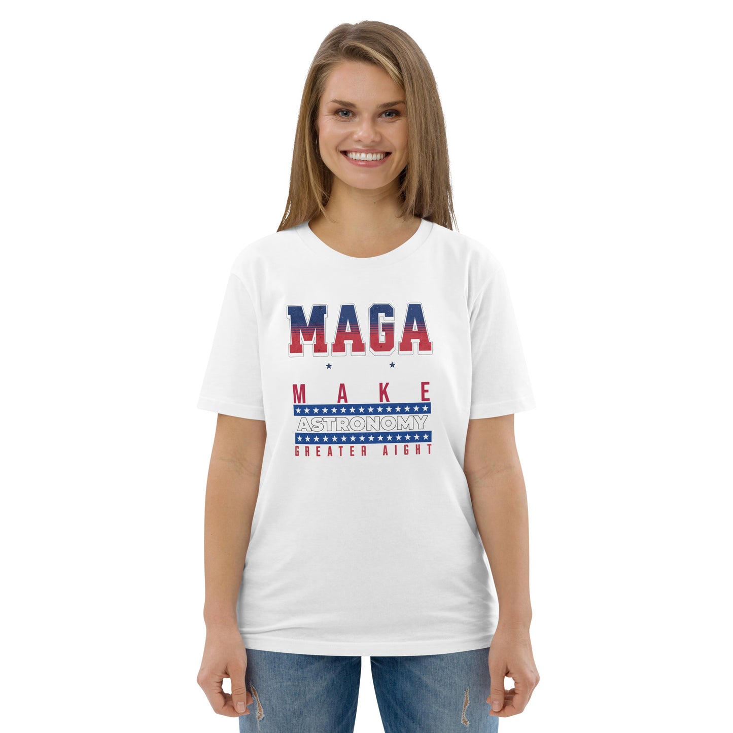 Unisex organic cotton t-shirt - Make Astronomy Greater Alright?