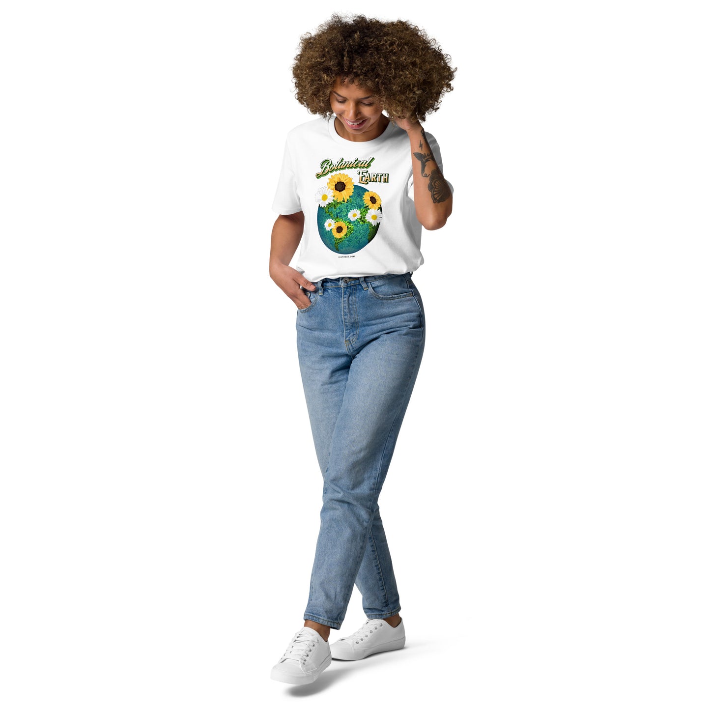Unisex organic cotton t-shirt Botanical Earth