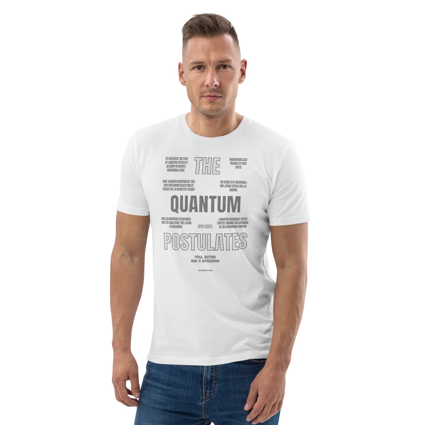 Unisex organic cotton t-shirt - The Quantum Postulates