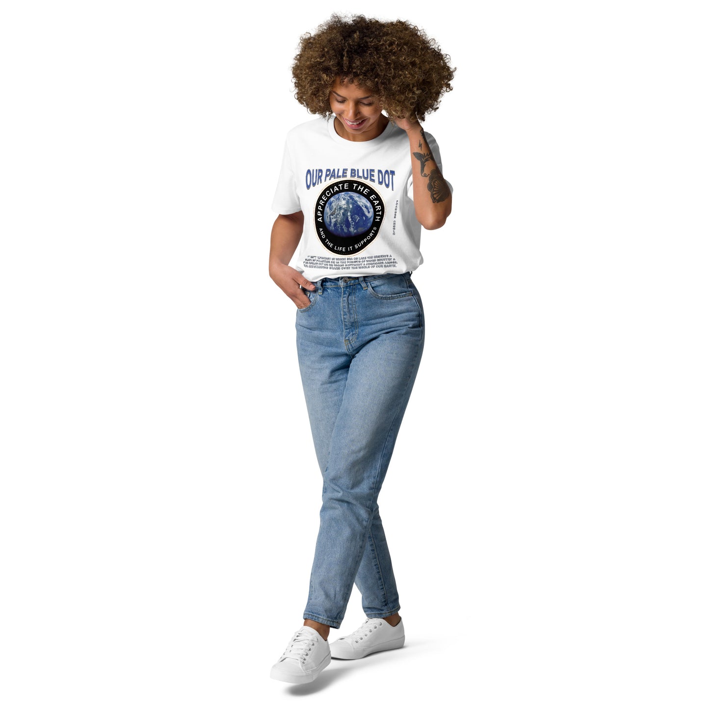 Unisex organic cotton t-shirt - Appreciate The Earth (Frances Arnold) & The Life It Supports