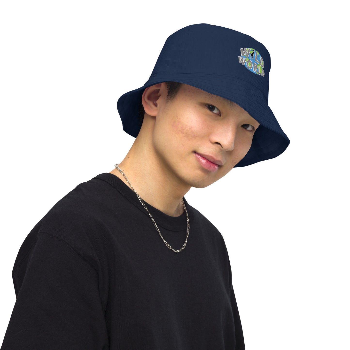 Reversible bucket hat - Wild World w Scott Solomon