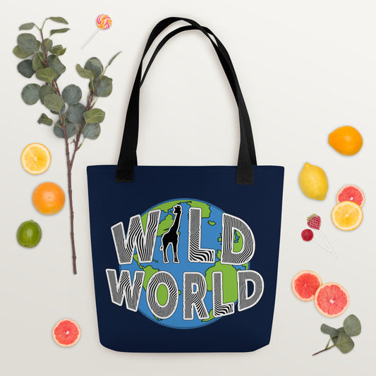Tote bag (AOP) Wild World w Scott Solomon