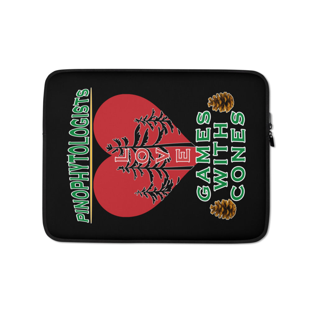 Laptop Sleeve - Pinophytologists Love Games With Cones